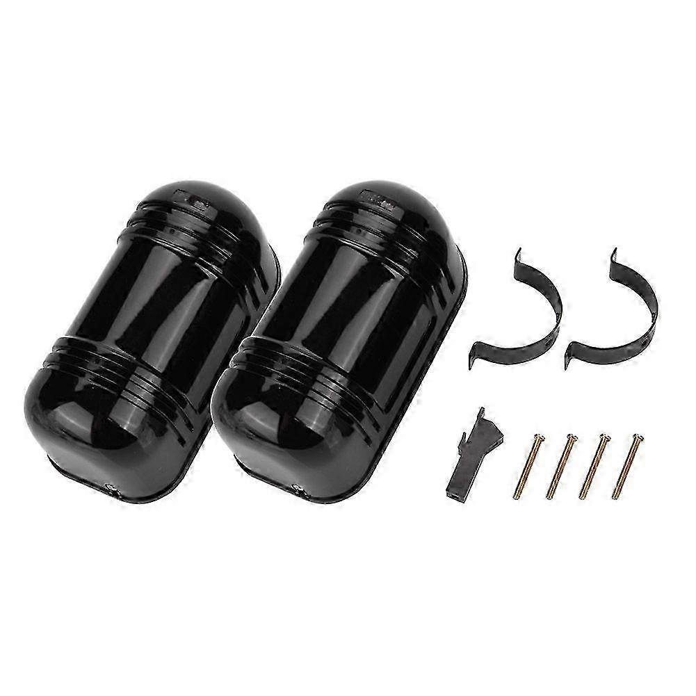 25-26 100m Sensor Alarm Dual Beam Photoelectric Infrared Detector for Home Security,Black