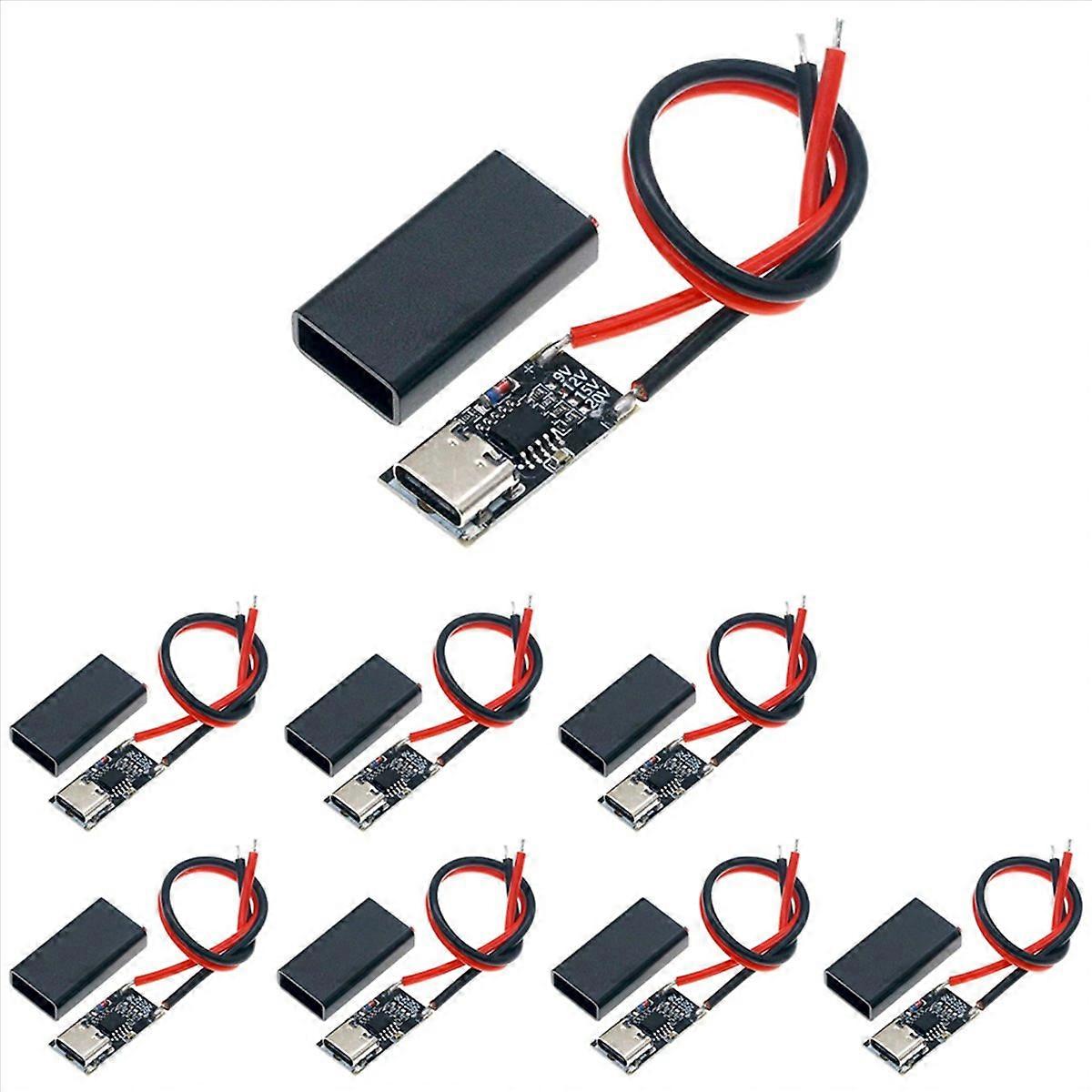 8PCS USB-C PD3.0 Trigger Charging Module PD/QC Decoy Board Fast Charge USB Type-C 9V 12V 15V 20V 5A 