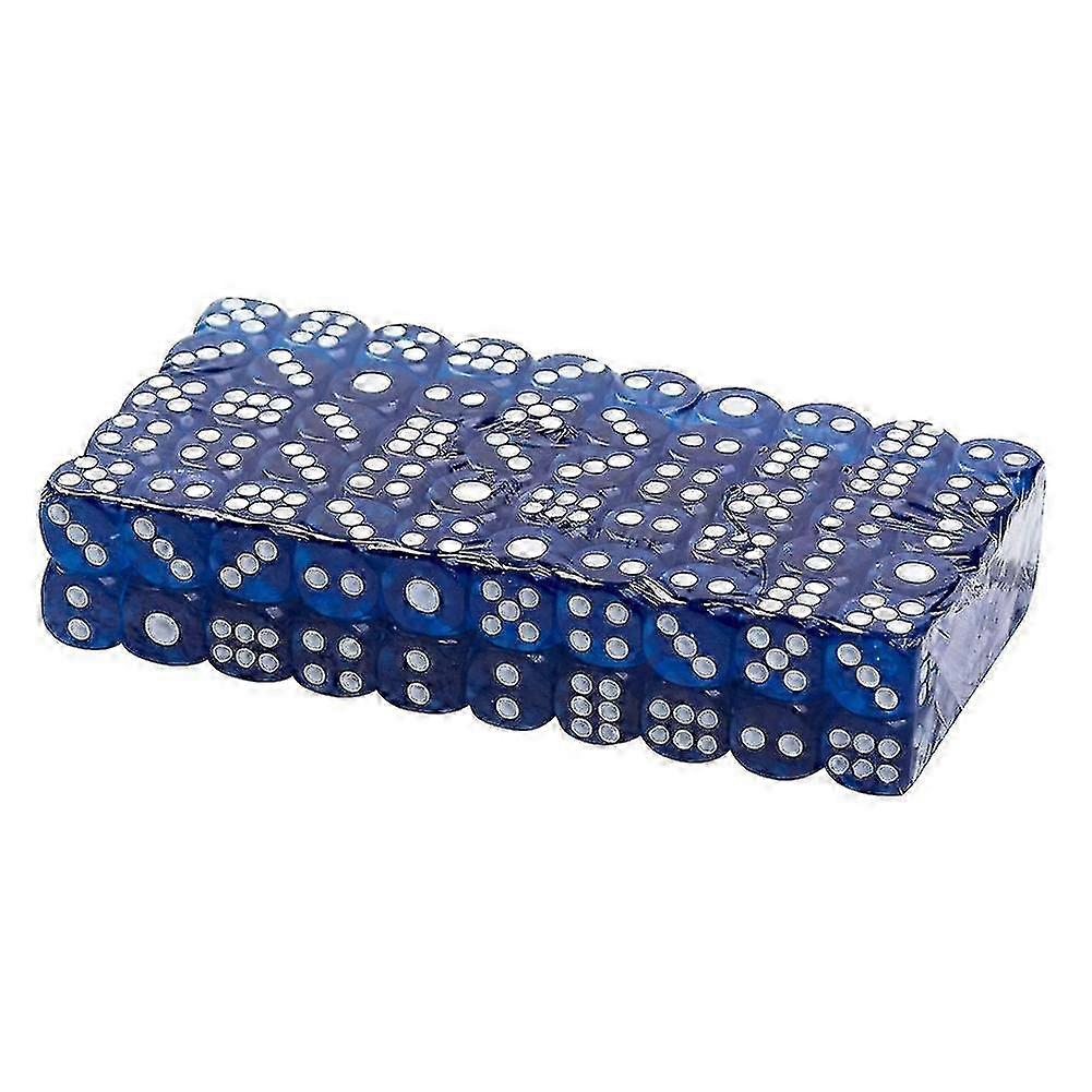 14mm transparent dice for bars - 100pcs acrylic game set