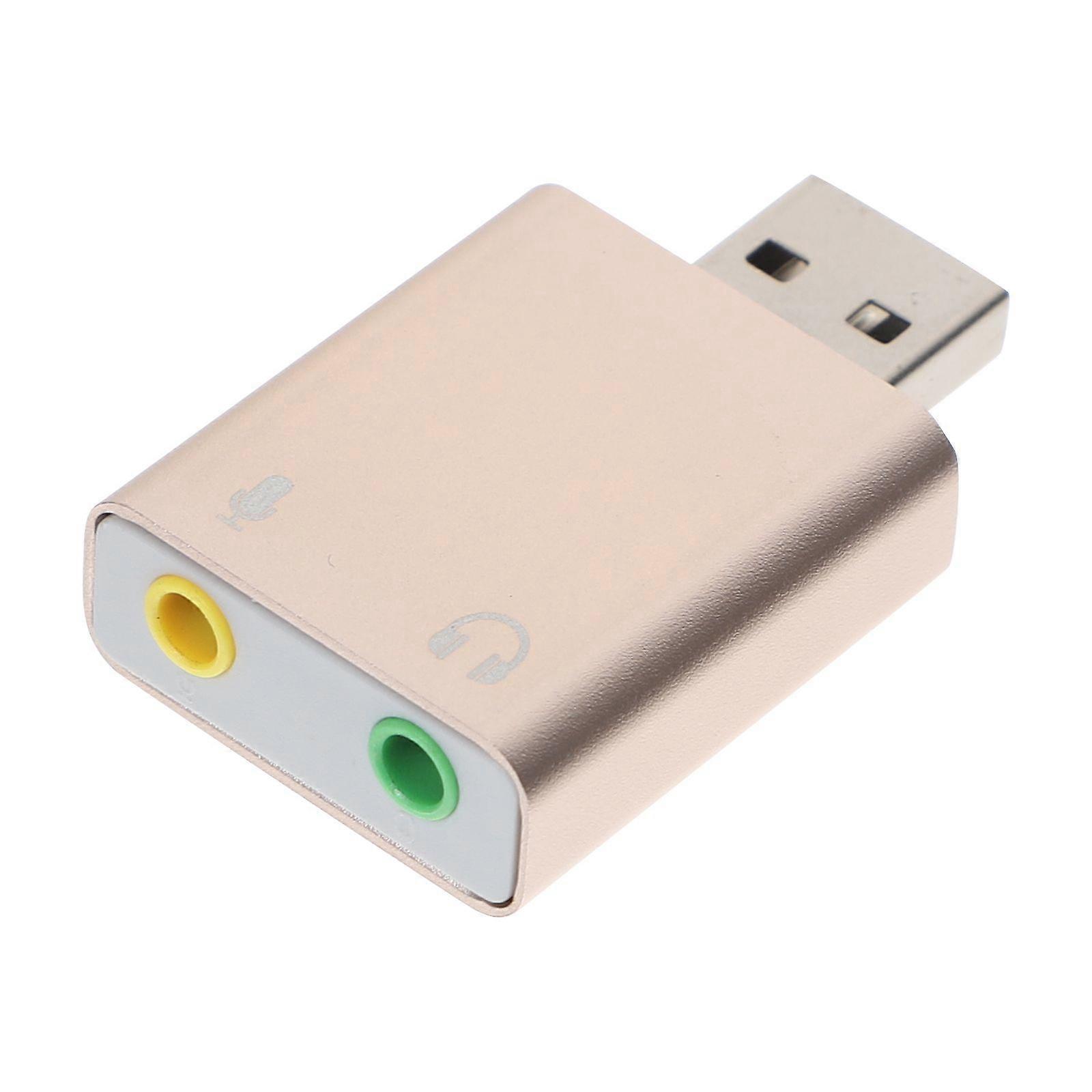 Usb Sound Card 7.1 Usb Audio Interface Sound Card With Headset Microphone Jack