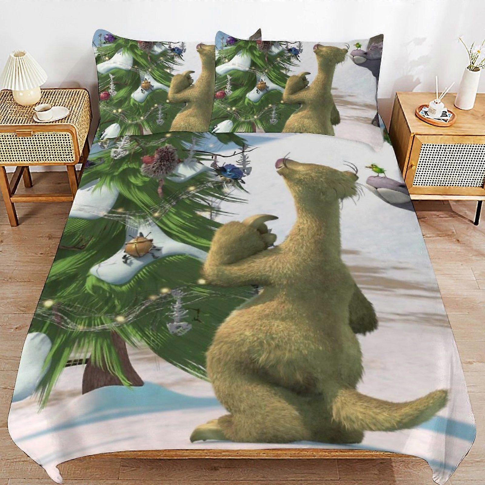 o559 Ice Age Consistent Soft Layer Machine Wash Safe Threaded Finish Duvet Cover Sets Comfortable Bedding d559