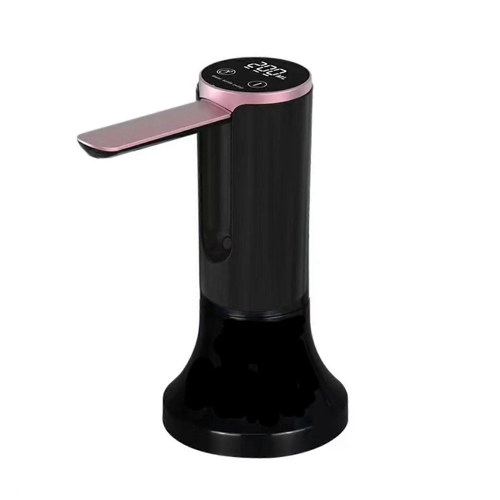Touch Screen Electric Water Dispenser With Display Universal Bottle Size Compatible ABS Housing Black