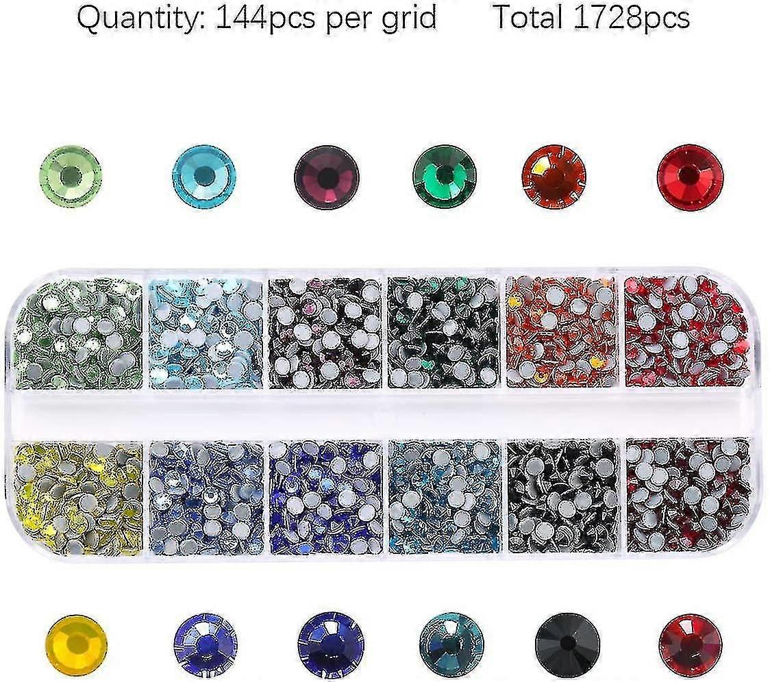 6000pcs strass Flat Back Gemstone Crystal Set con clear e clea