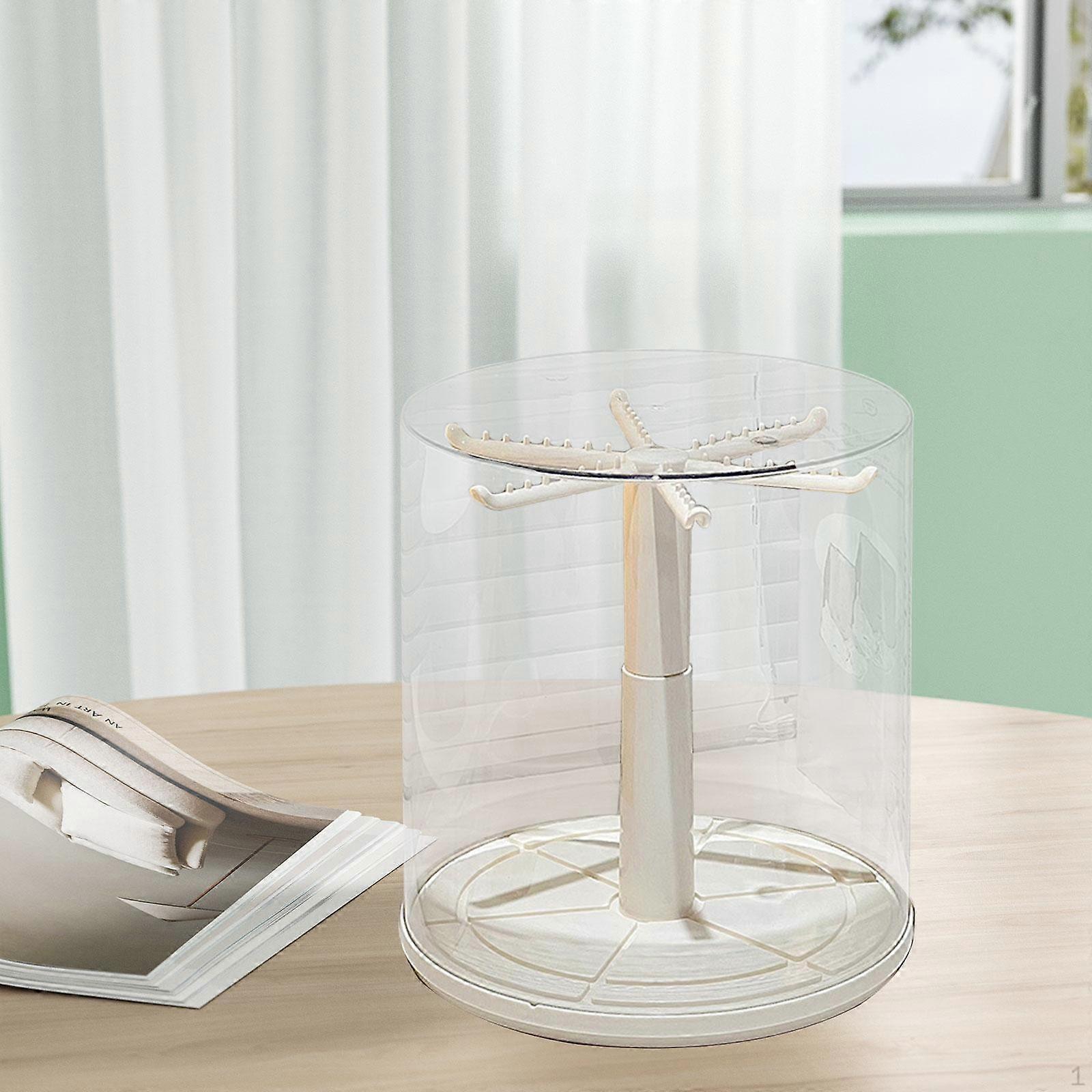 Rotating Clear Display Case Stand for Dolls Creative Decoration Dustproof Figures Holder