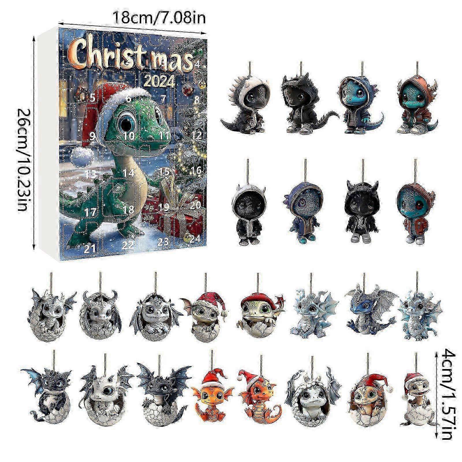 Mini Dragon Pendant Advent Calendar for Christmas Countdown