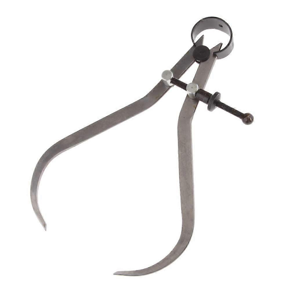 Spring inner caliper gauge outer caliper gauge round planning line gauge inner caliper (silver) (1pcs)