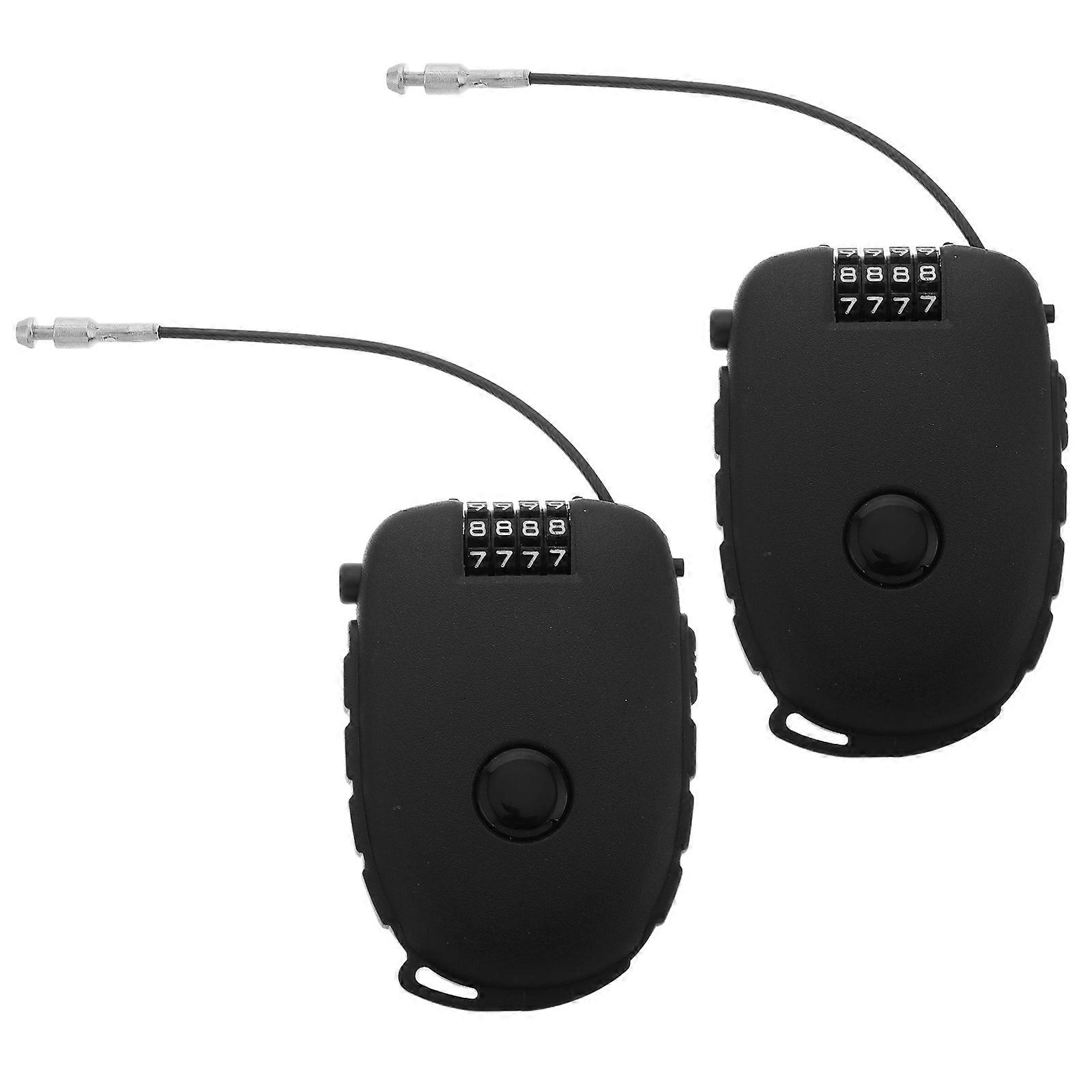 Adjustable Retractable Bike Lock For Personal Items Stroller Lightweight 2Pcs