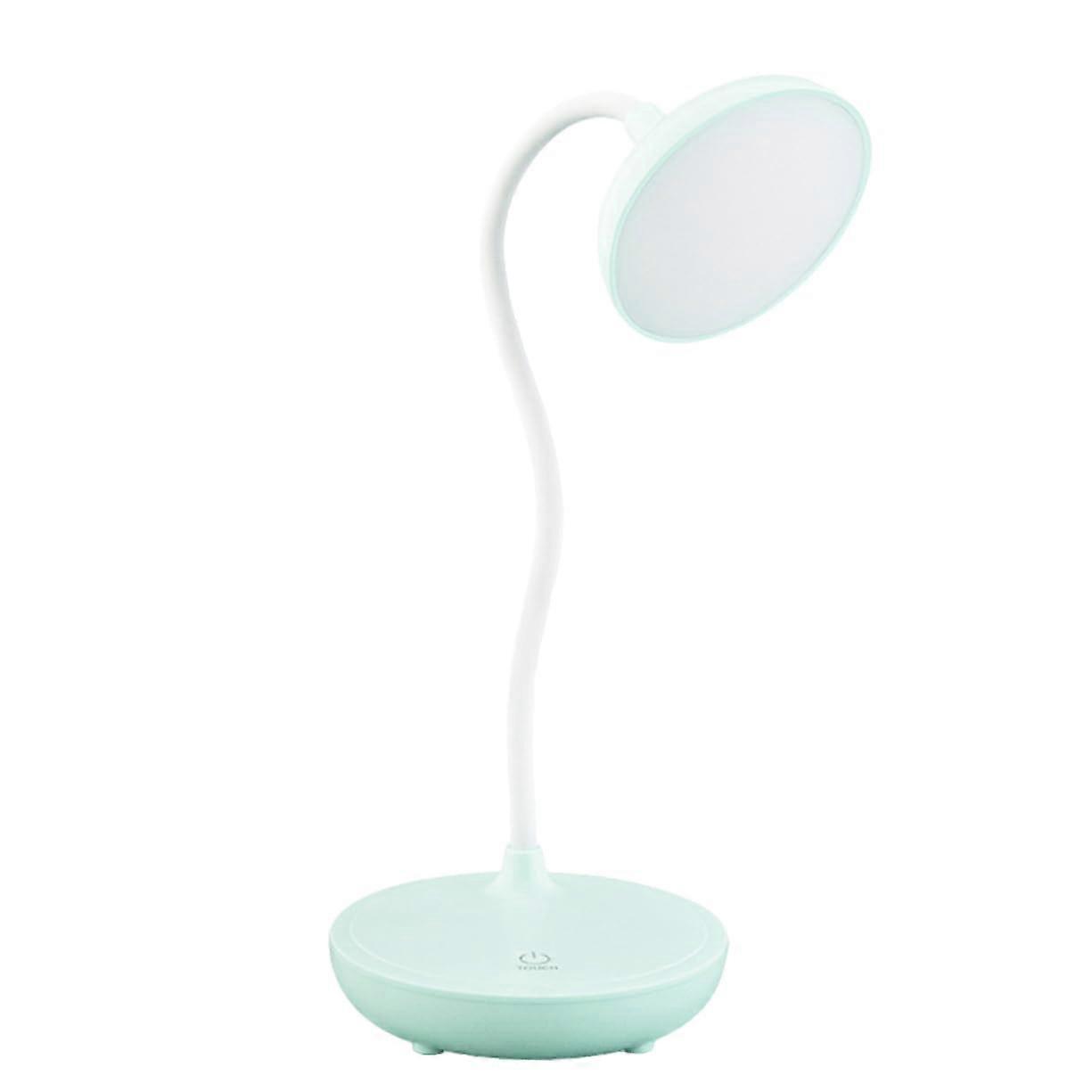 360Degree USB Charging Rotatable Eye Protection Reading Lamp With Touch Control LED Lamp Books Study Office Blue Color