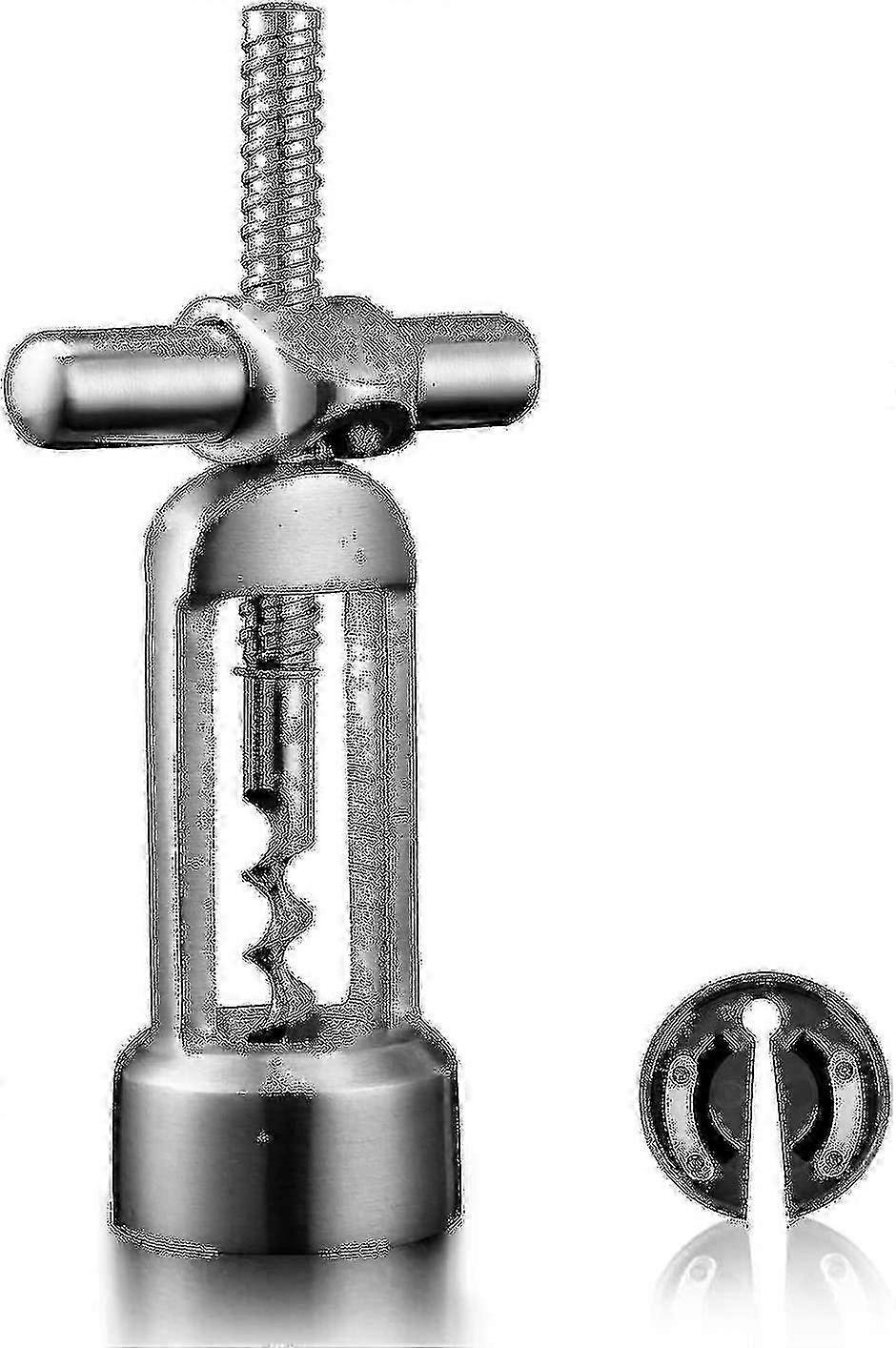 Easy-Use Corkscrew for Wine Bottles - Lever Mechanism and Stainless Steel