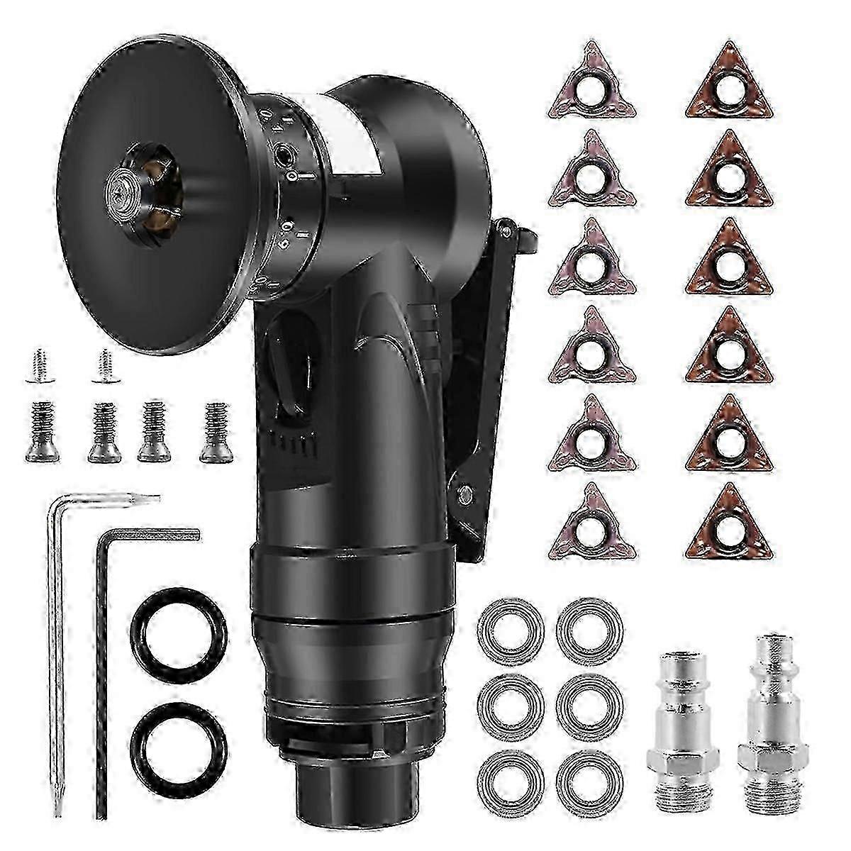 Pneumatic Chamfering Tool, 45 Degree Metal Deburring Trimming Machine, Air-Powered Chamfering Tool