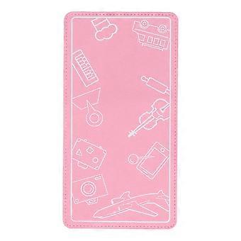 Airplane Phone Holder Flexible Foldable Portable Tablet and Cell Phone Stand for Travel Pink