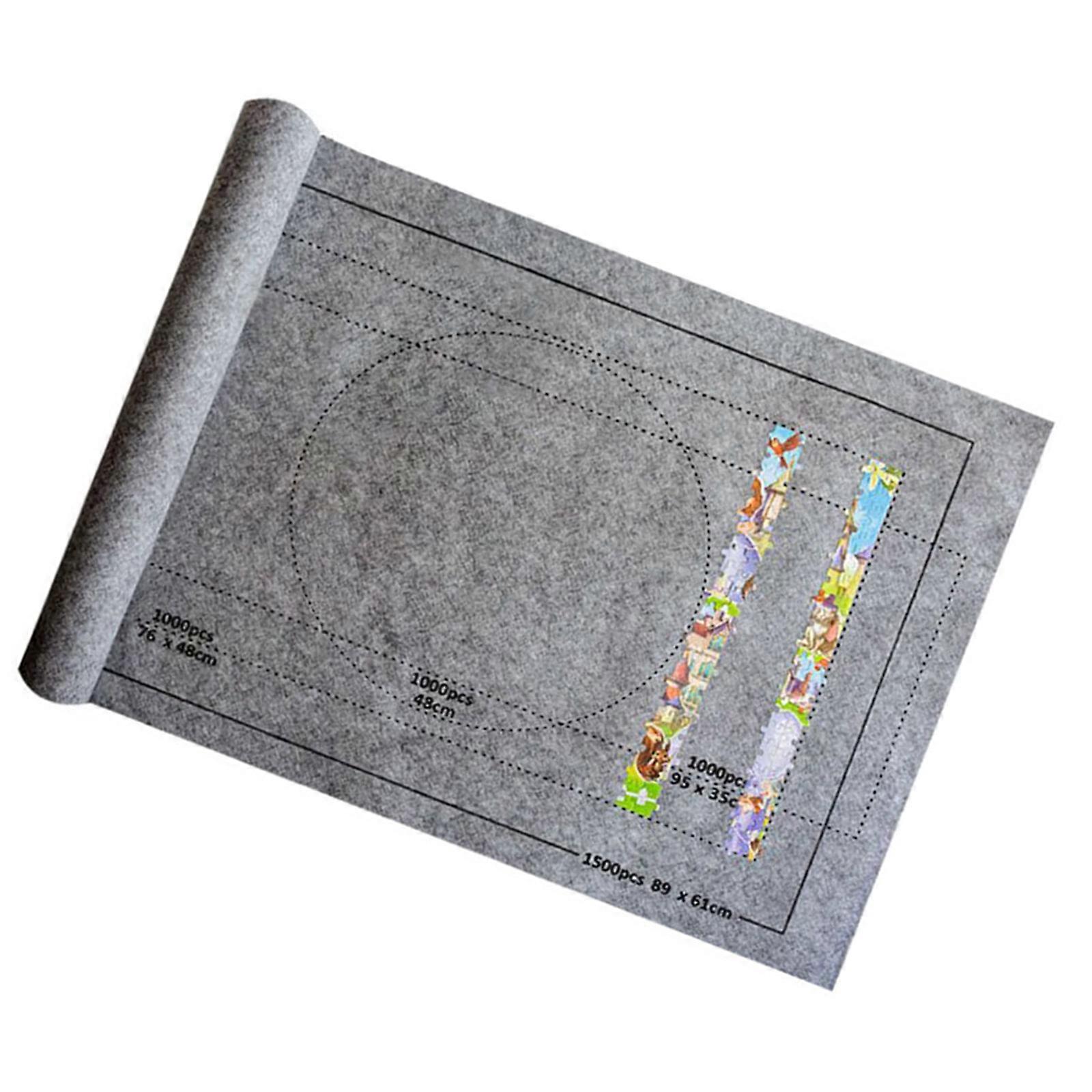 Versatile Jigsaw Mat with Non Slip Bottom Ensuring Stable and Smooth Experience for Puzzle Lover Anti Lost Puzzle Mat  Gray