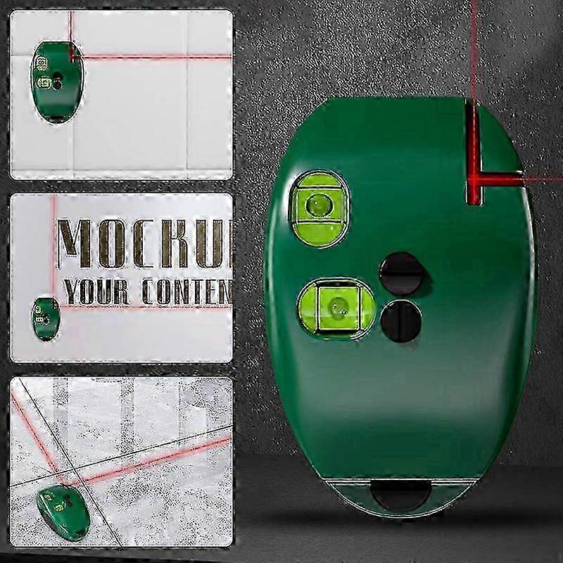High Precision Infrared Right Angle Bubble Level Mini Laser Level Red Beam Lines 20m Long Distance Leveling Right Angle Tool