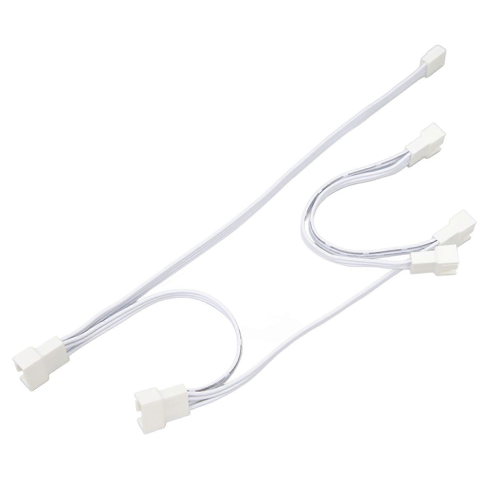 1 to 5 Chassis Fan Extension Cable Flexible ABS 4 Pin Extension Power Cable for Computer PC