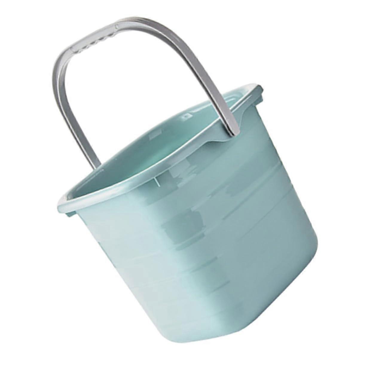Plastic Cleaning Bucket with Handle Large Capacity Rectangular Utility Container for Home Bathroom Dorm