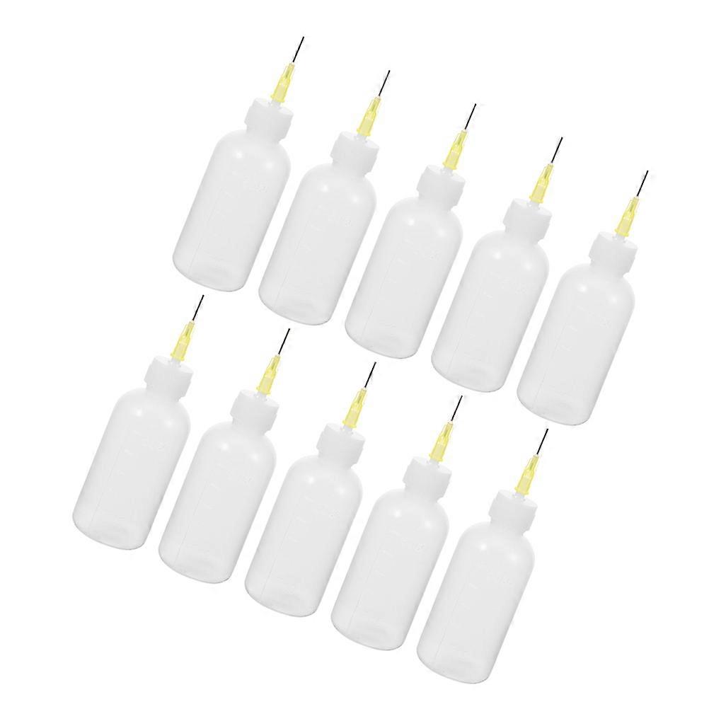 Fine Tip Pottery Glaze Bottle Needle Tip Squeeze Bottles For Craft Work 10Pcs Professional Finish Multi Color
