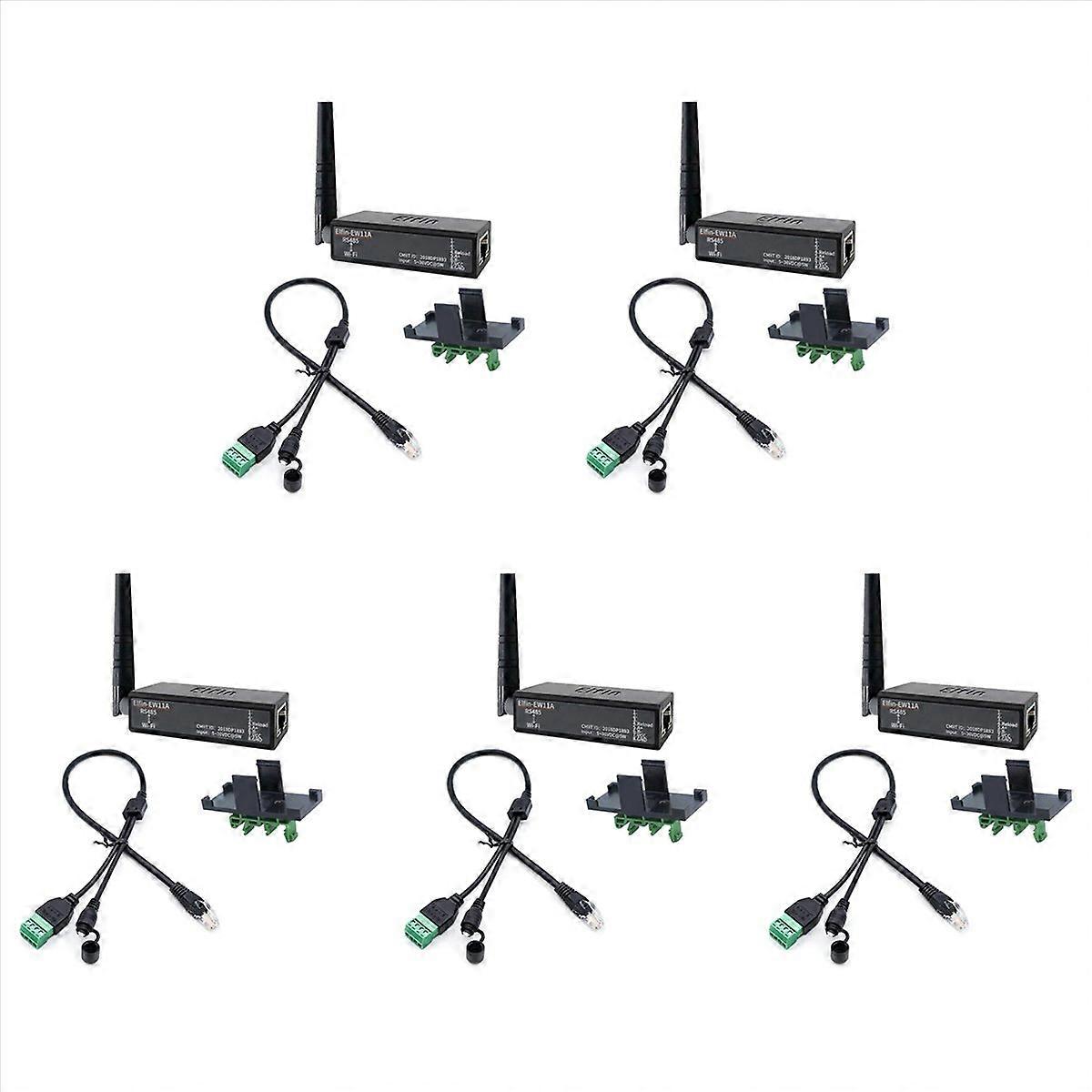 5X Serial Port RS485 to WiFi Device Server Module Converter -EW11A-0 Modbus Protocol Data Transfer V