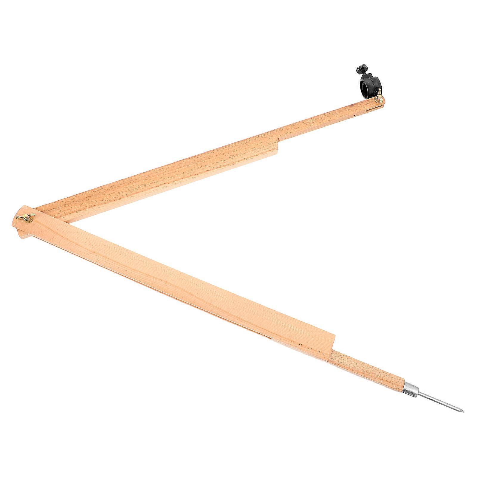 Wooden Drawing Compass for Math Demonstration with Chalk Holder