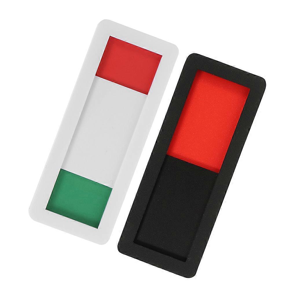 Office Door Sliding Sign for Conference Room with 4Pcs Indicator