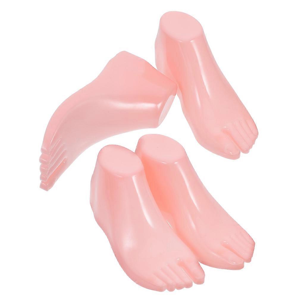 Foot Mannequin Shoe Display for Socks Using 2Pairs Plastic Female Models