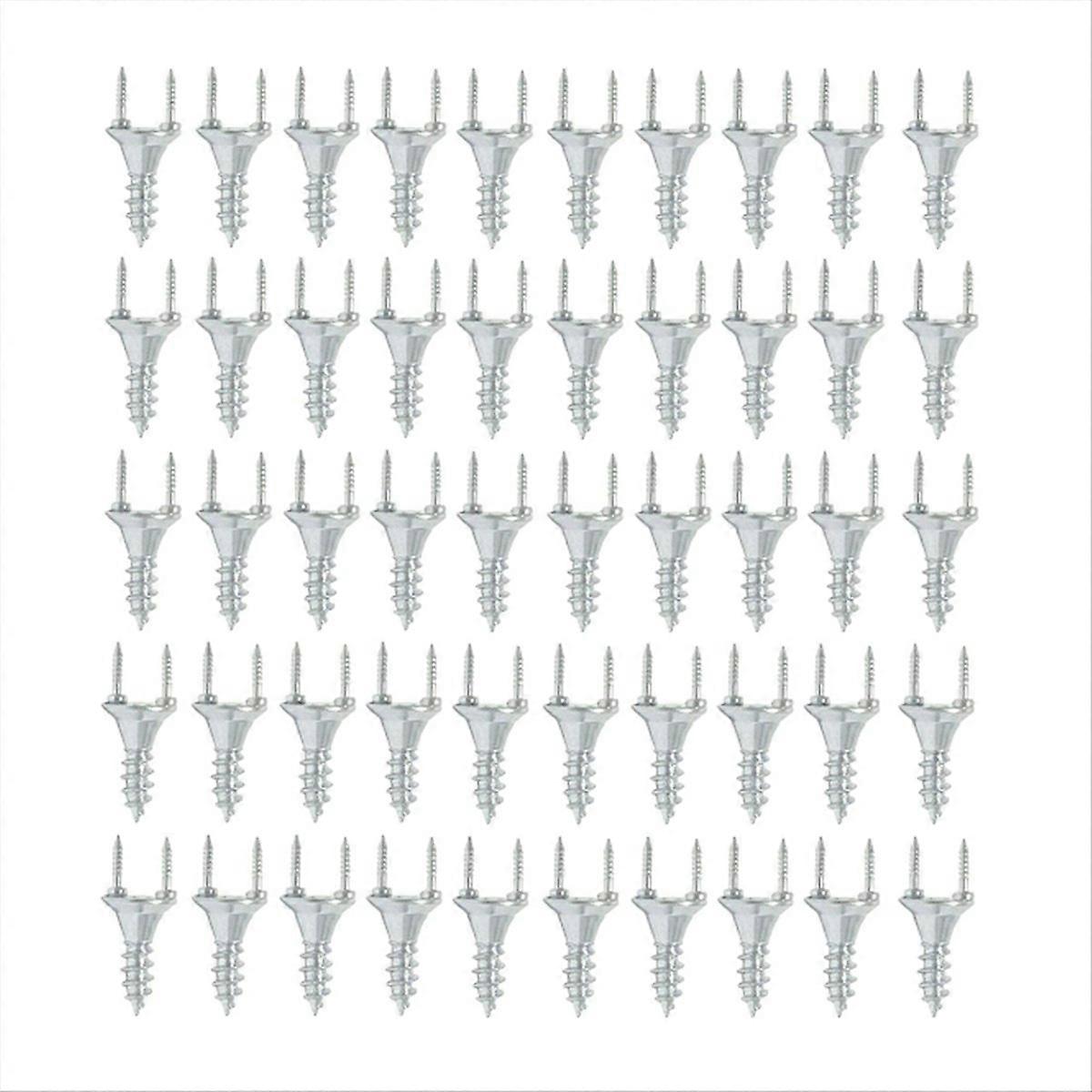 50PCS Seamless Nails Double-Headed Screw Solid Wood Baseboard