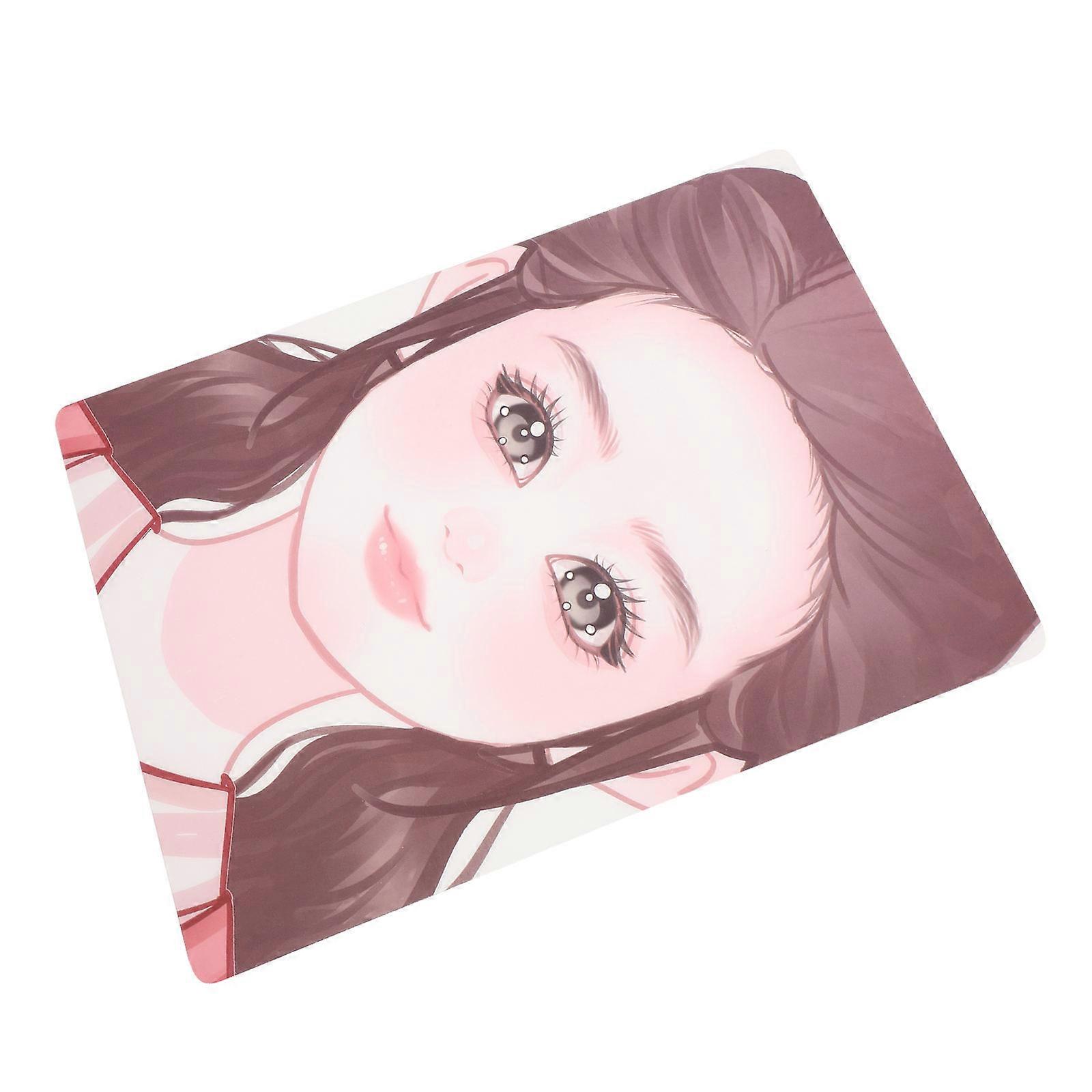 Face Drawing Board Plastic Makeup Practice Tool for Face Painting 5 Sheets