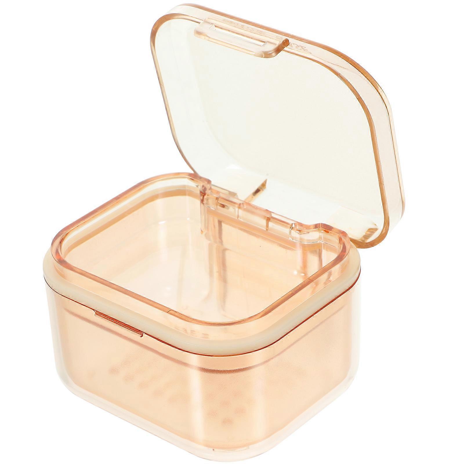 Plastic Denture Container for Holding 3Pcs Orthodontic Cases