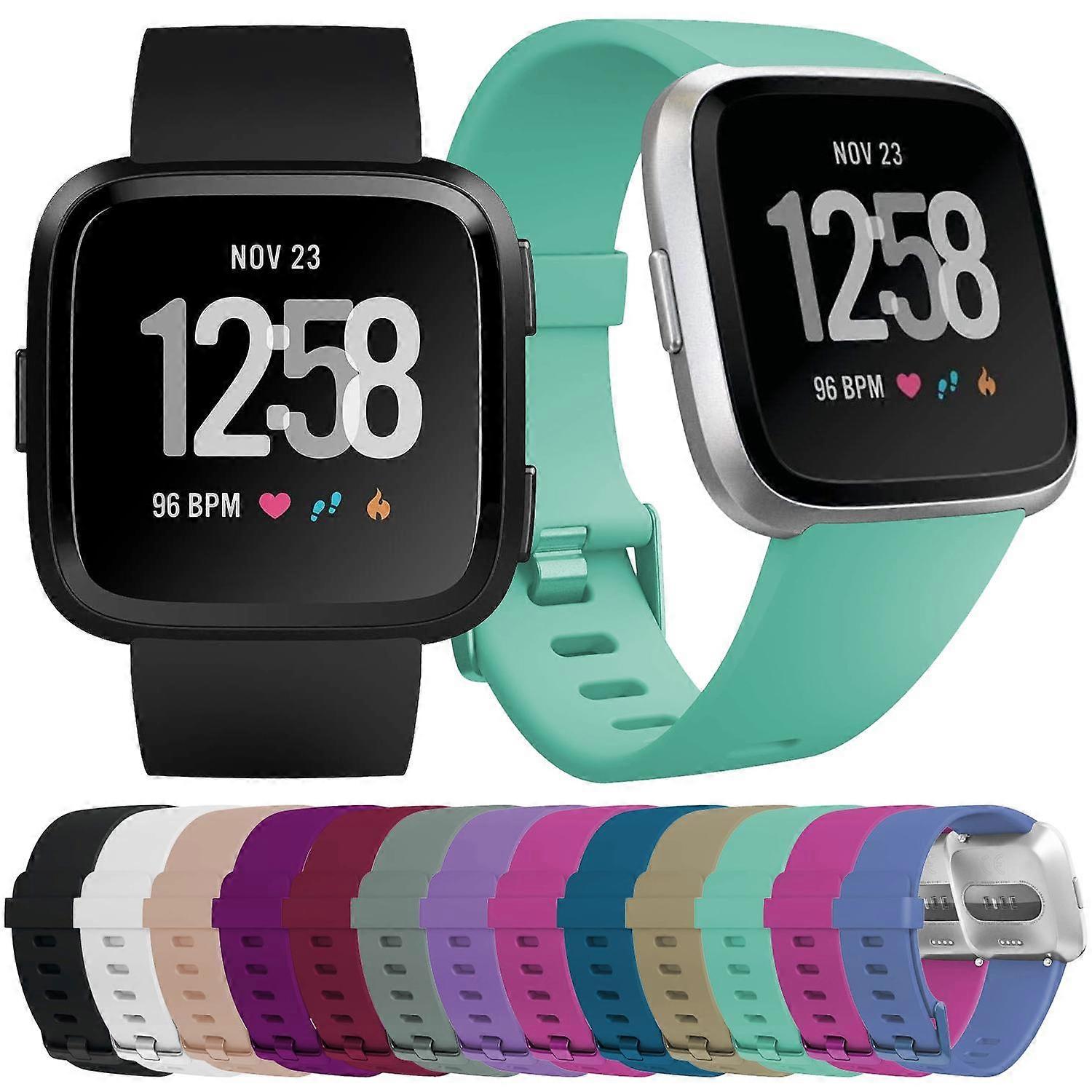 xDfind Solid Color Silicone Watch Band For Fitbit Versa 2