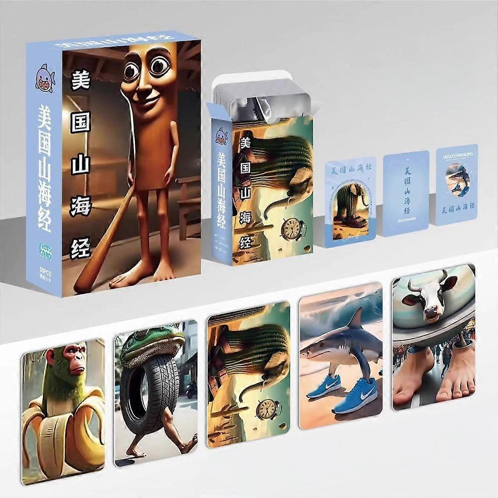 55 cartes/boîte TungTungTungSahur Stick Laser Lomo Card Tralalelo Tralala Figure HD Photocard Collection Cards Gift