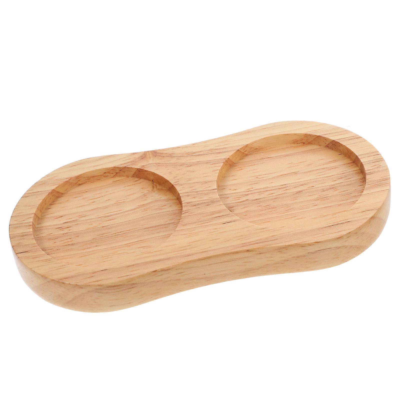Ivory Wooden Condiment Tray for Kitchen Organizer