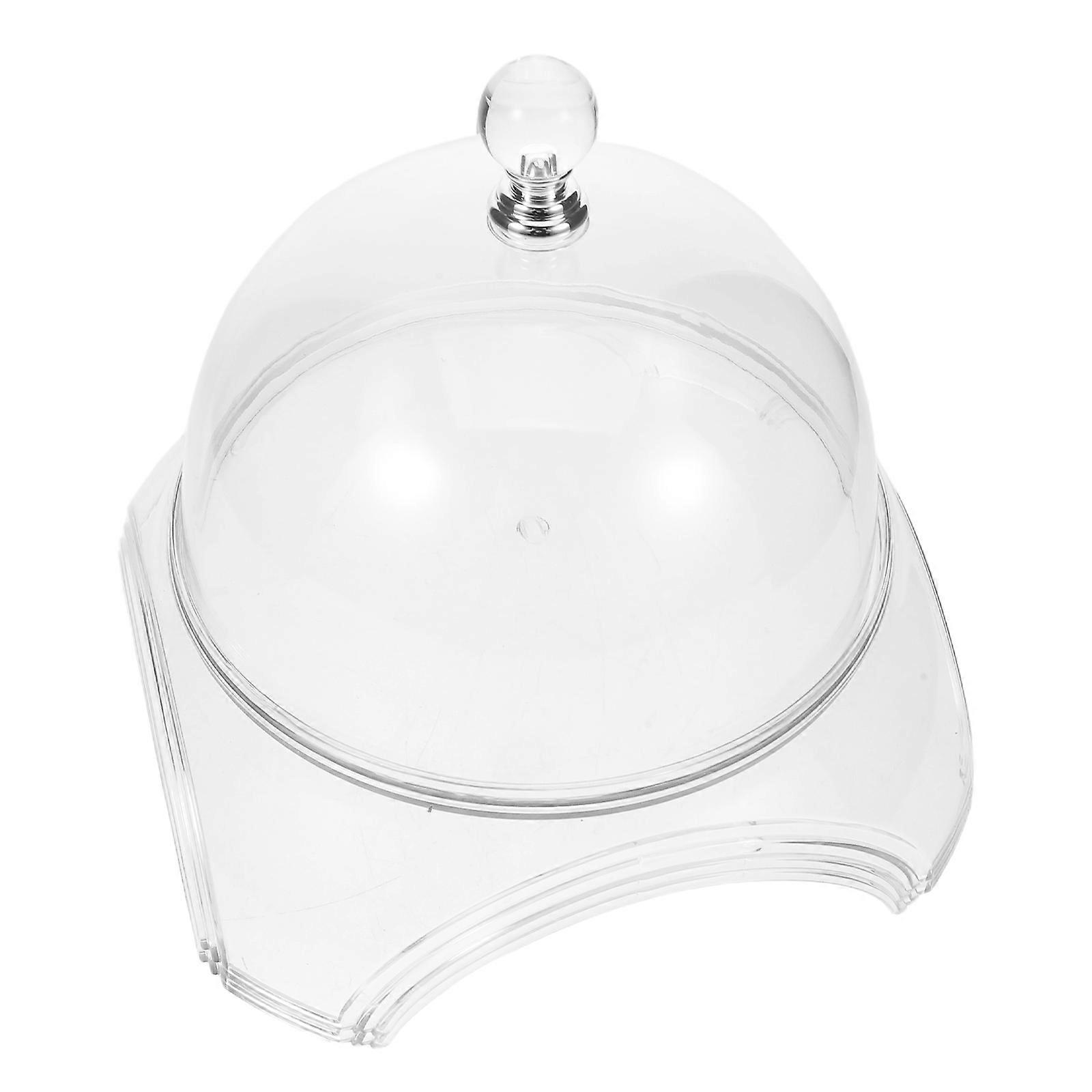 Clear Food Display Cake Stand with Dome for Serving Transparent Pet