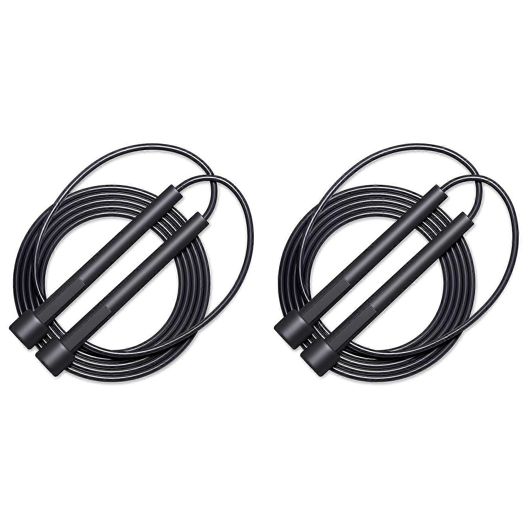 2X Lightweight Jump Rope for Fitness and Exercise-Adjustable Jump Ropes with Handles Jumping Rope for Workout