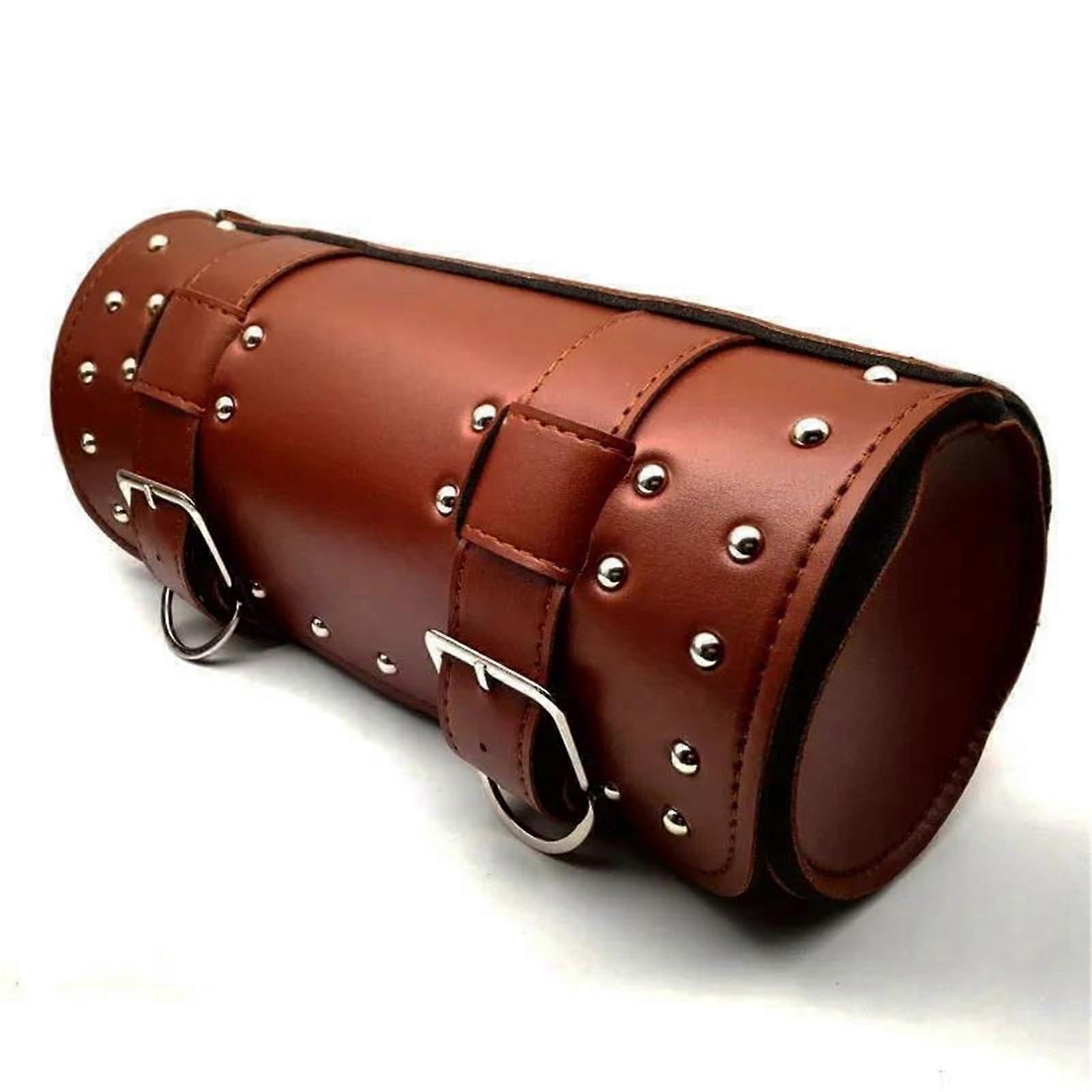 Universal Waterproof PU Leather Motorcycle Fork Tool Bag for Yamaha with Multiple Compartments