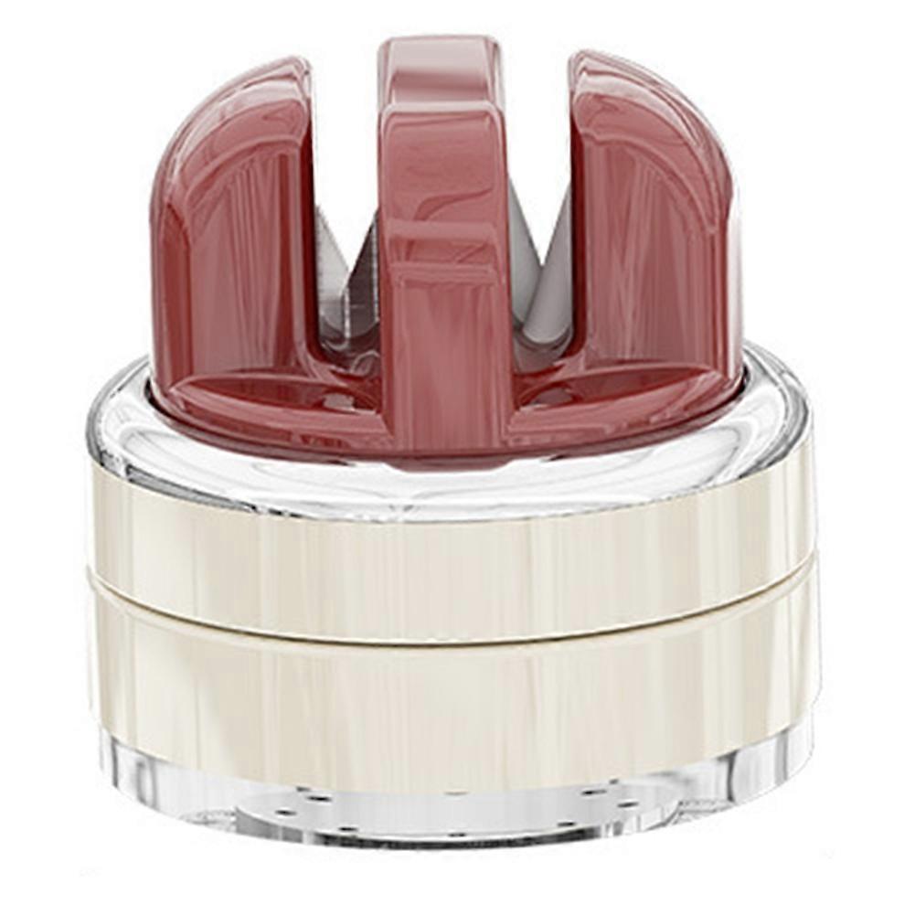 Knives Sharpener Multi-Angle Pocket Knifes Sharpener & Kitchen Sharpener with Suction Base for Knives, Scissors Red
