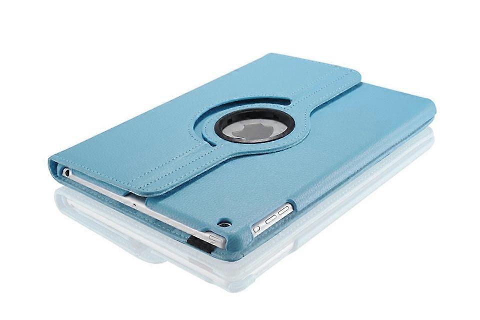 Case For Ipad Air 5/air2 6 Sky Blue Rotating Lychee Pattern Sleep Leather