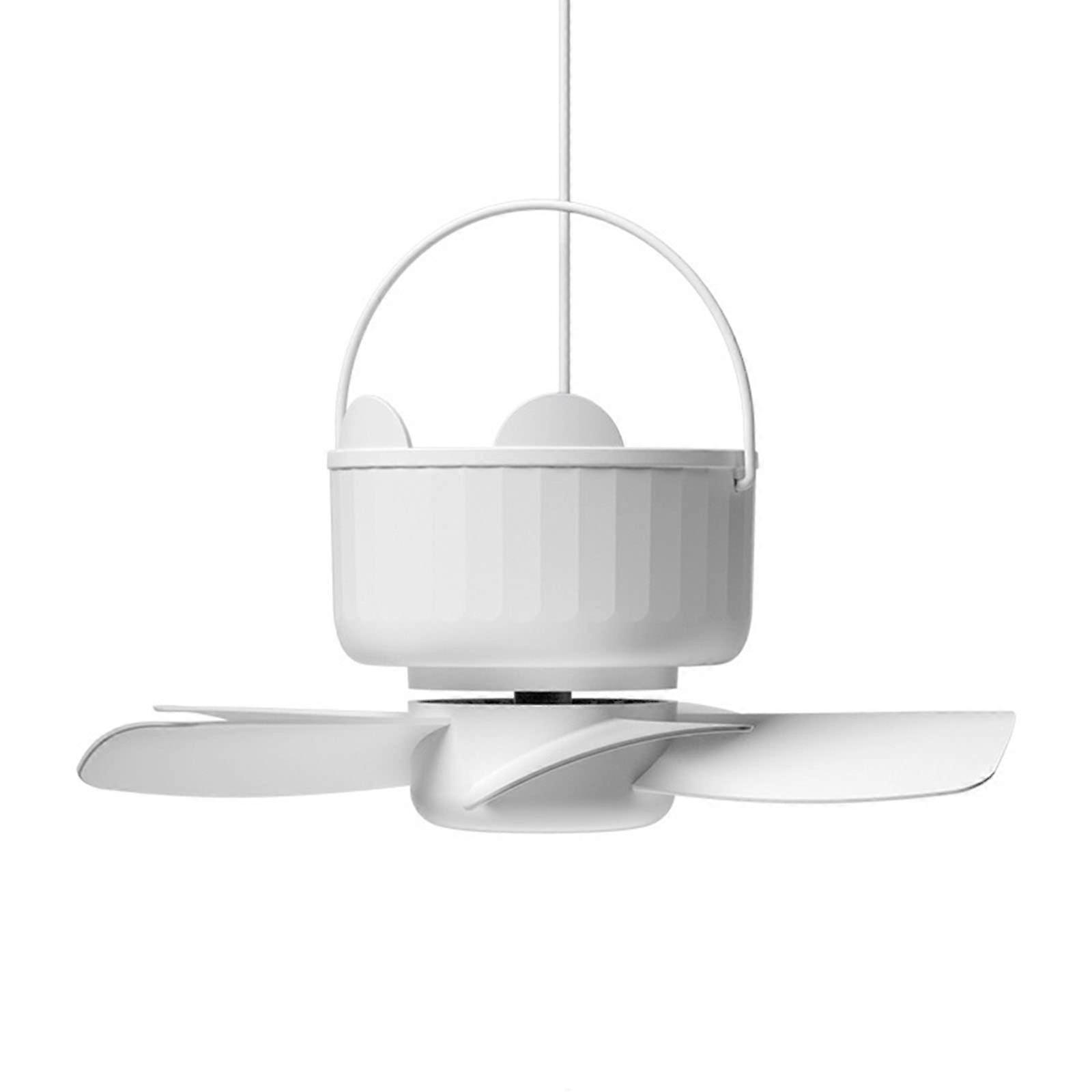 USB Ceiling Fan with Hook, Quiet 3Speed USB Powered Hanging Fan for Tent, Camping, Bedroom