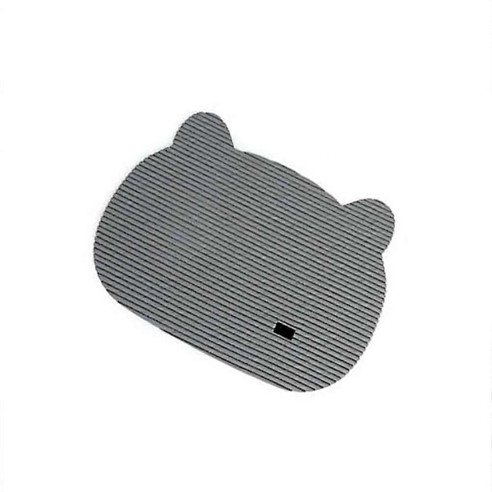 Cat Litter Mat Heavy Duty Catcher Mat for Daily Use 2Pcs Grey Soft Material