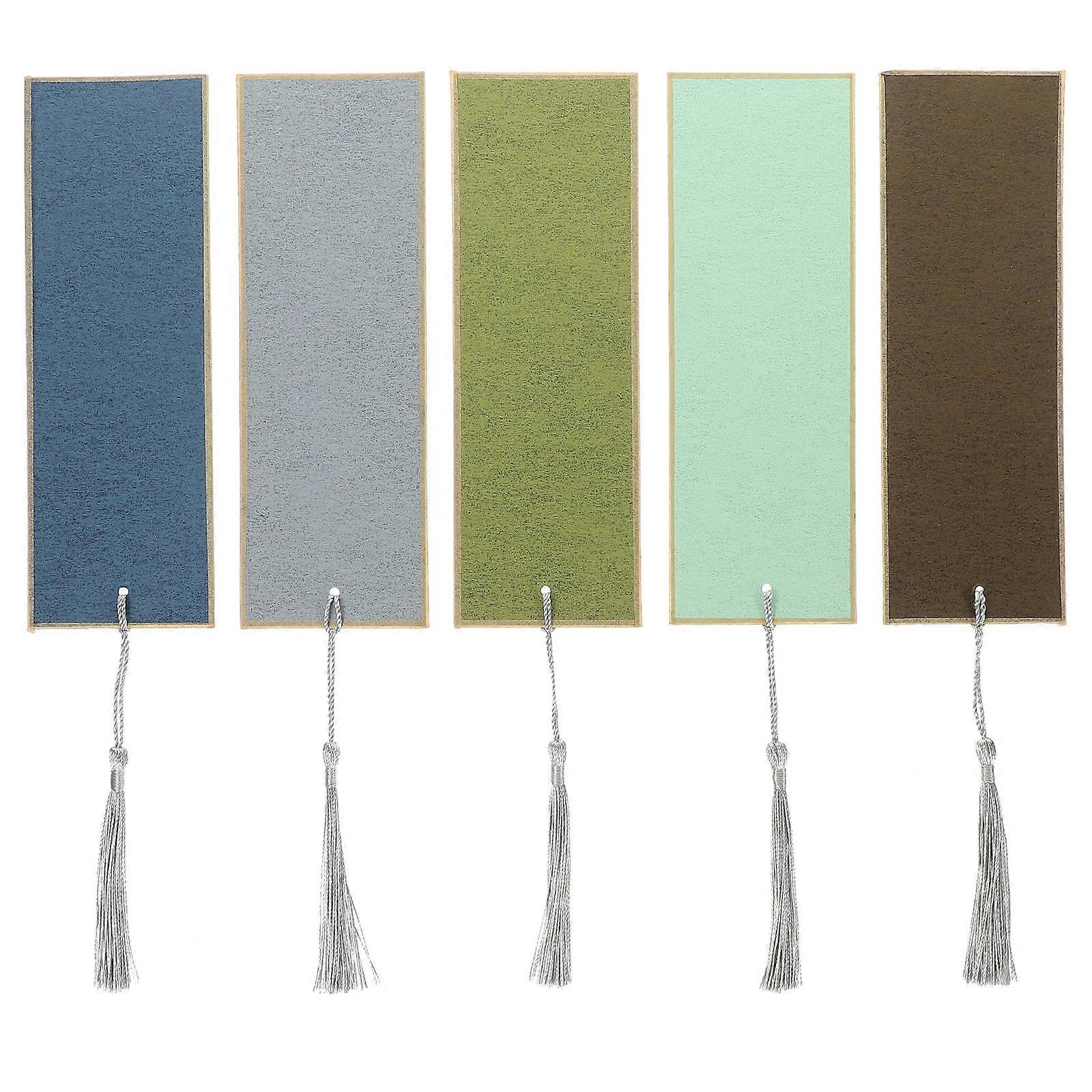 Paper Bookmarks for Book Marking 5Pcs Blank Bookmarks in Assorted Color