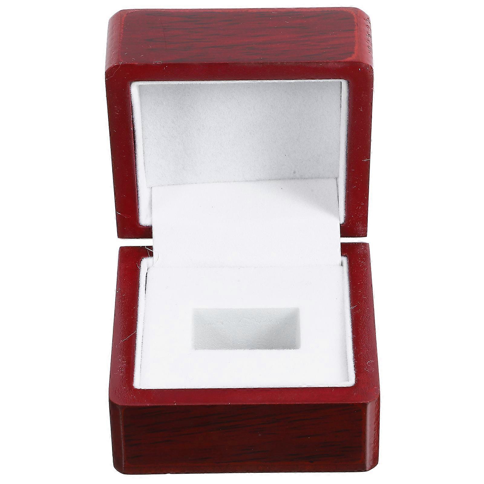 Ring Case Wooden Jewelry Box for Storage Ring Single Use