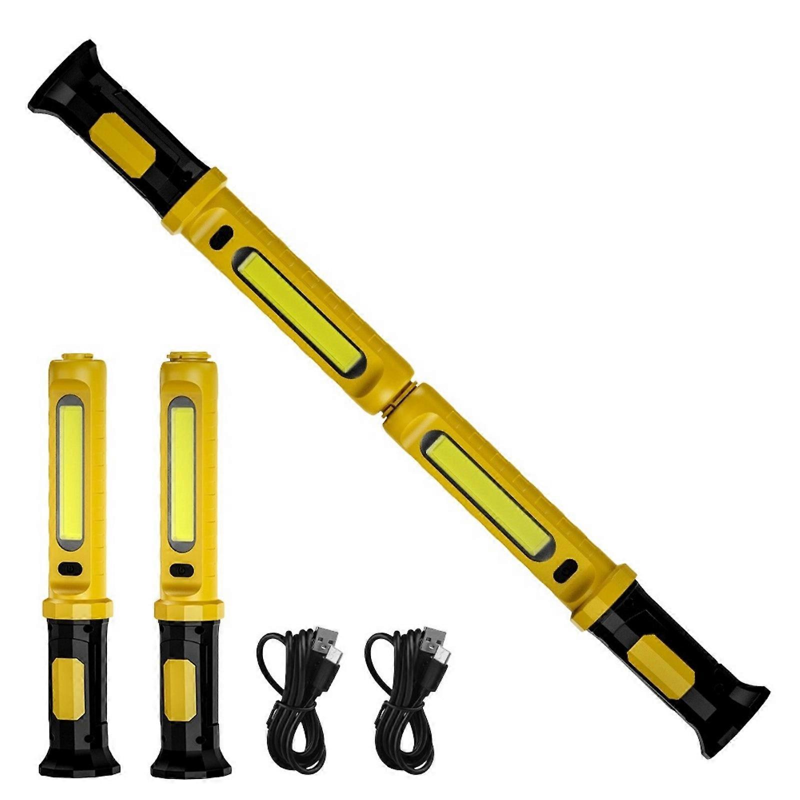 Multifunctional Work Light 2000Lumens 3 Lighting Modes Magnetic Portable Rechargeable Suitable for Various Applications Multicolor