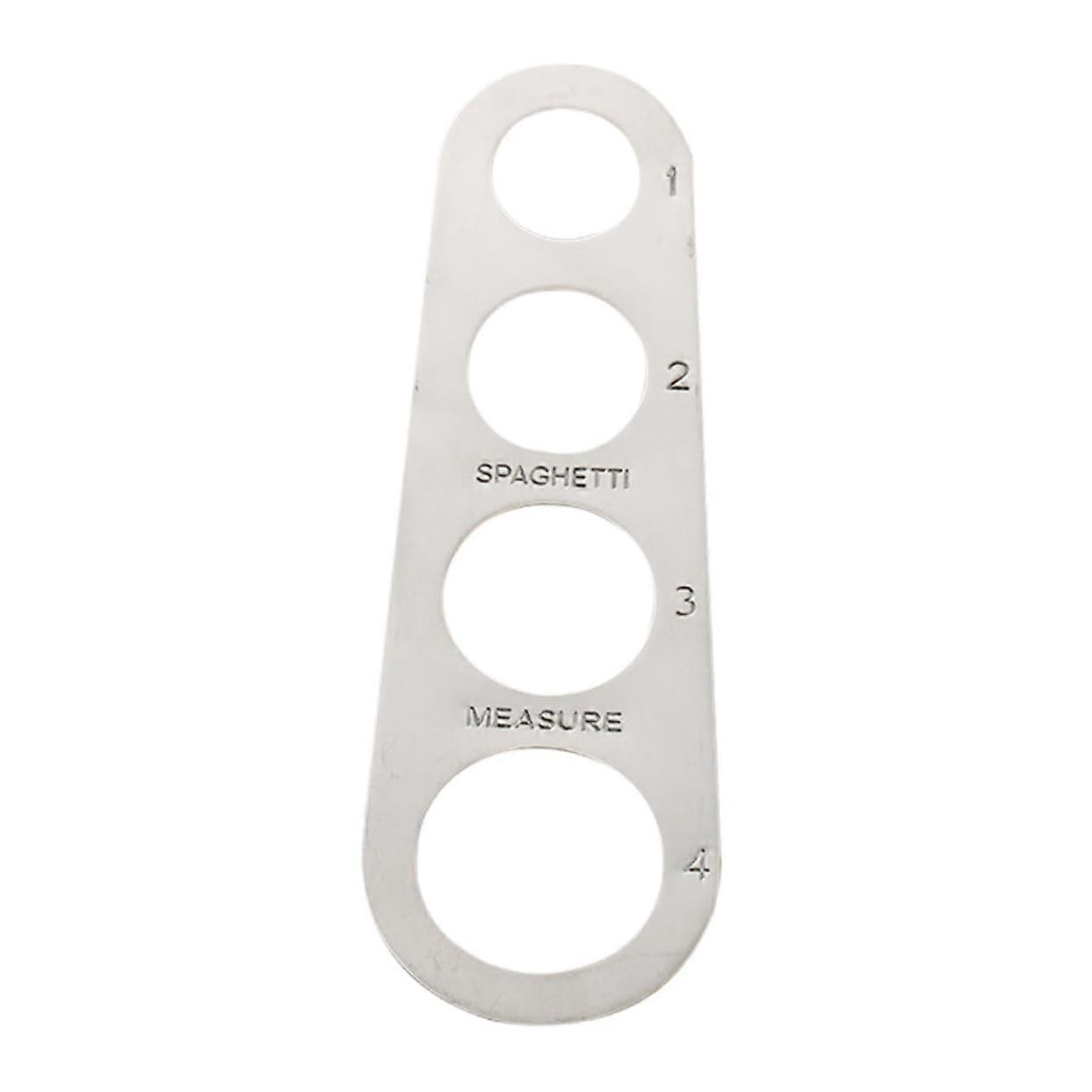 Stainless Steel Pasta Measuring Tool with 4Hole Design for Precise Spaghetti Portion Control