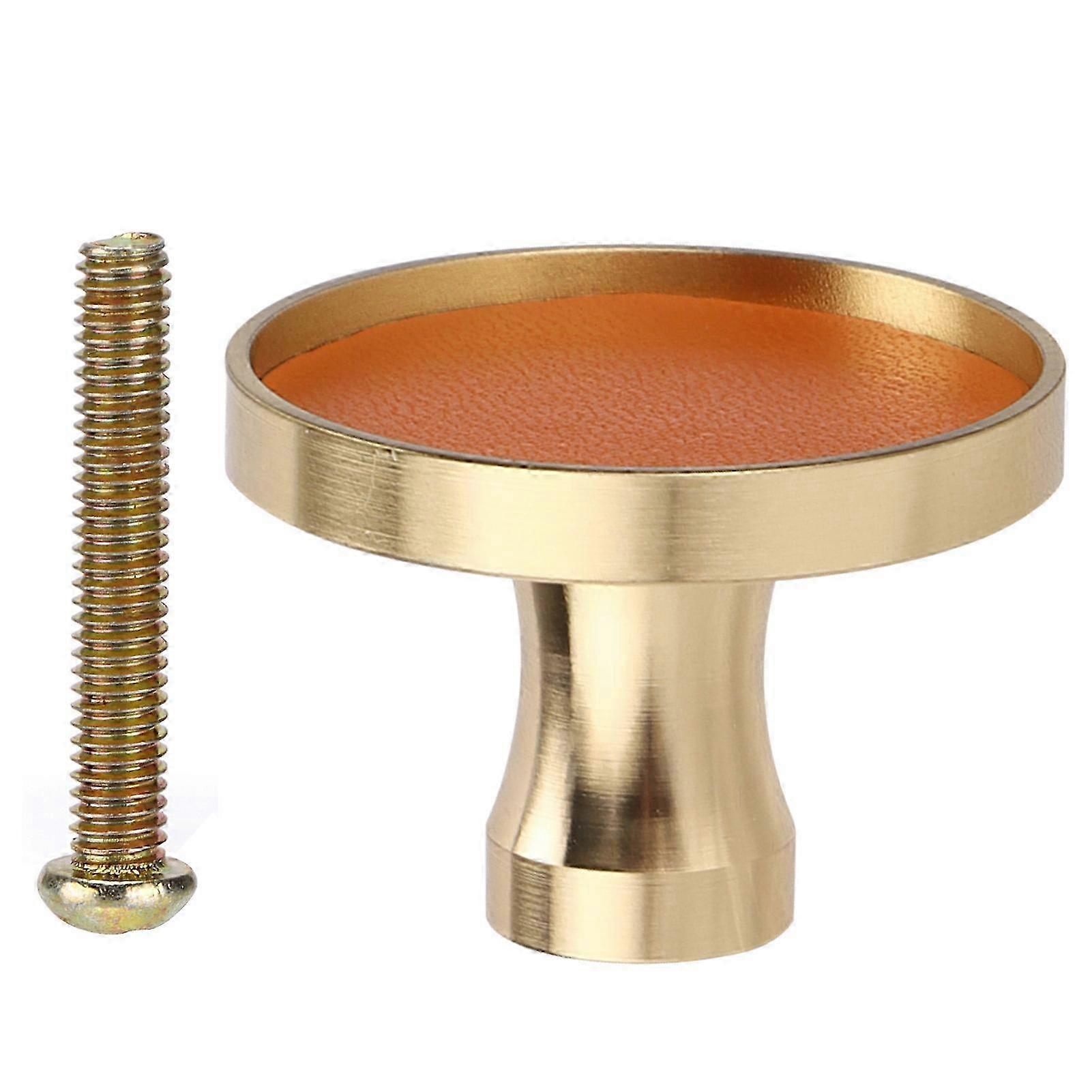 2026 Brass Round Knobs Round Shape Kitchen Cabinet Drawer Pulls Door Knobs with Screw
