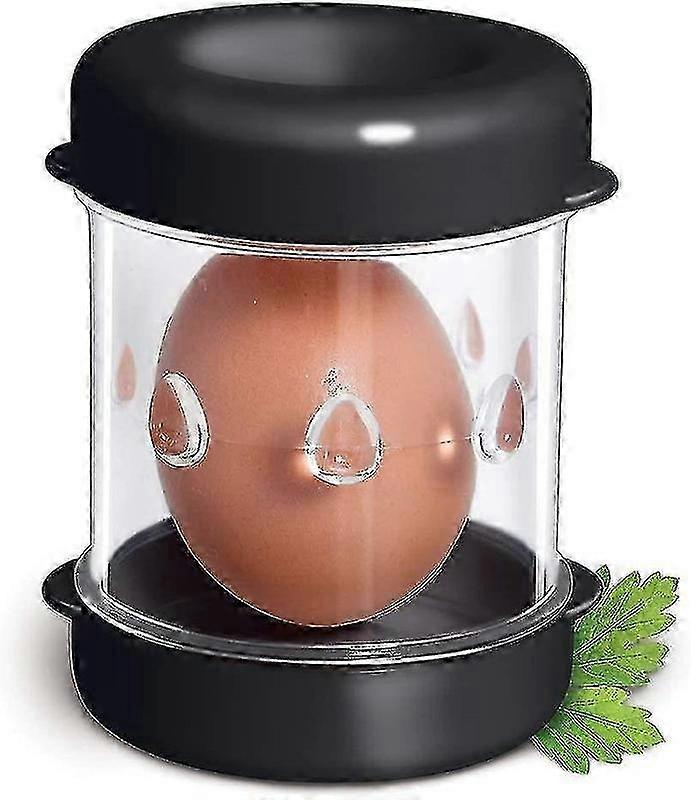 2026 Eierschäler für gekochte Eier, schwarz