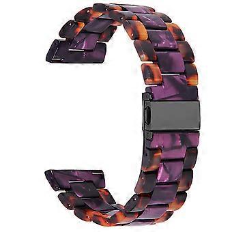 Bracciale in resina Fibbia in acciaio inossidabile 3 perline Cinturino per Samsung Galaxy Watch4 Classic 46mm