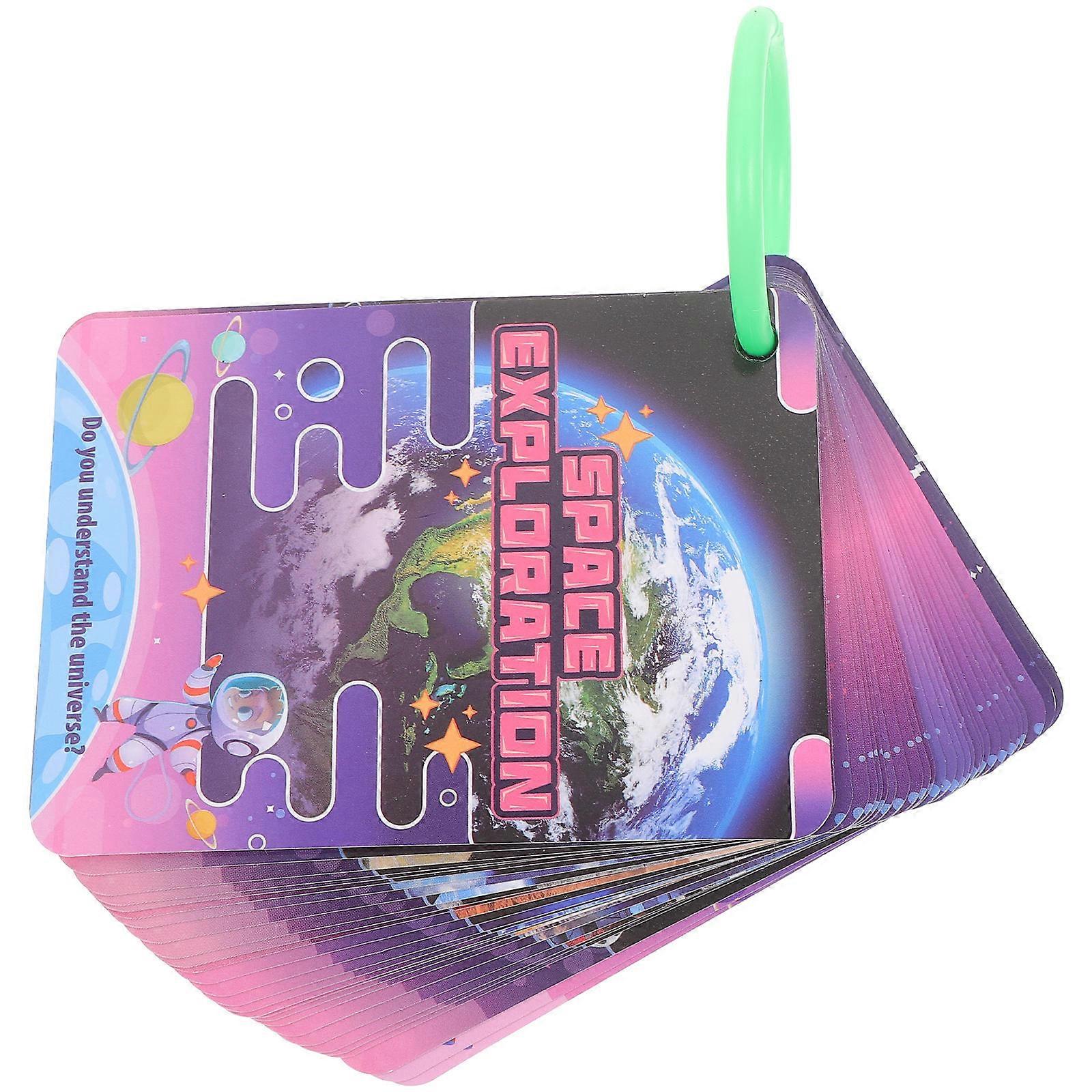 Space Planet Learning Cards for Children Learning 34Pcs Paper Cards
