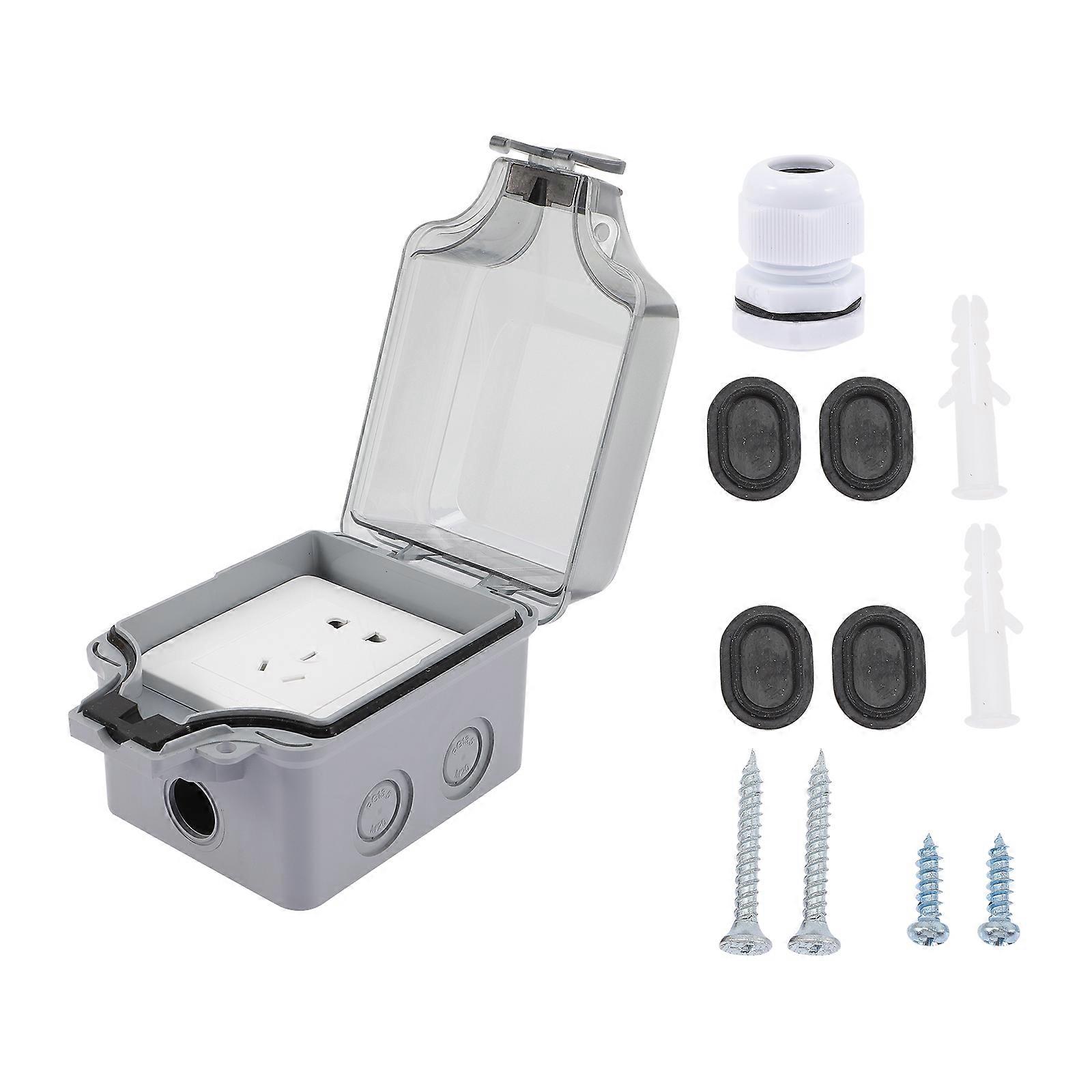 Outlet Covers Outdoor for Weatherproof Electrical Socket 2Sets White Plates