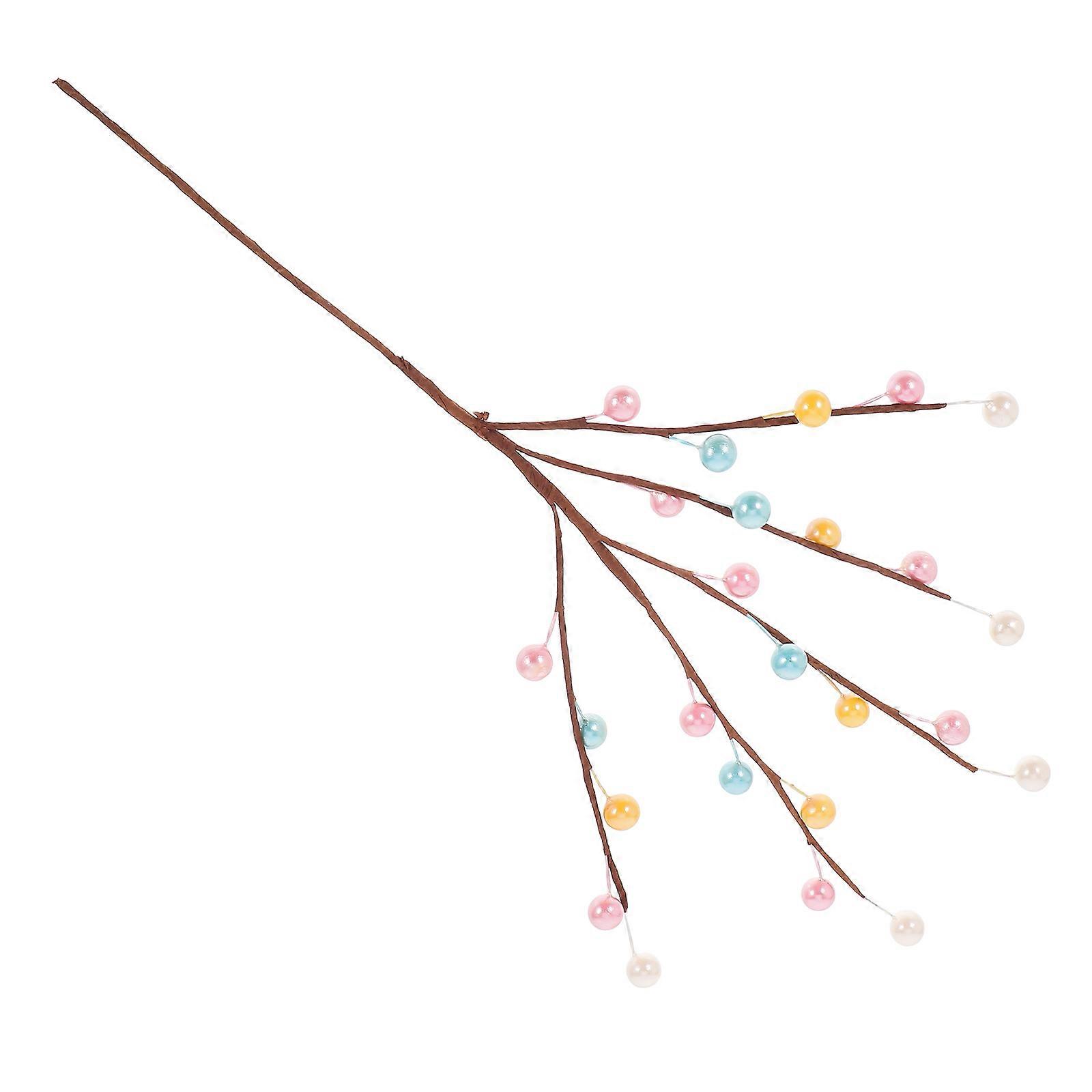 Easter Decor Artificial Berry Stem for Spring Floral Arrangement 4Pcs