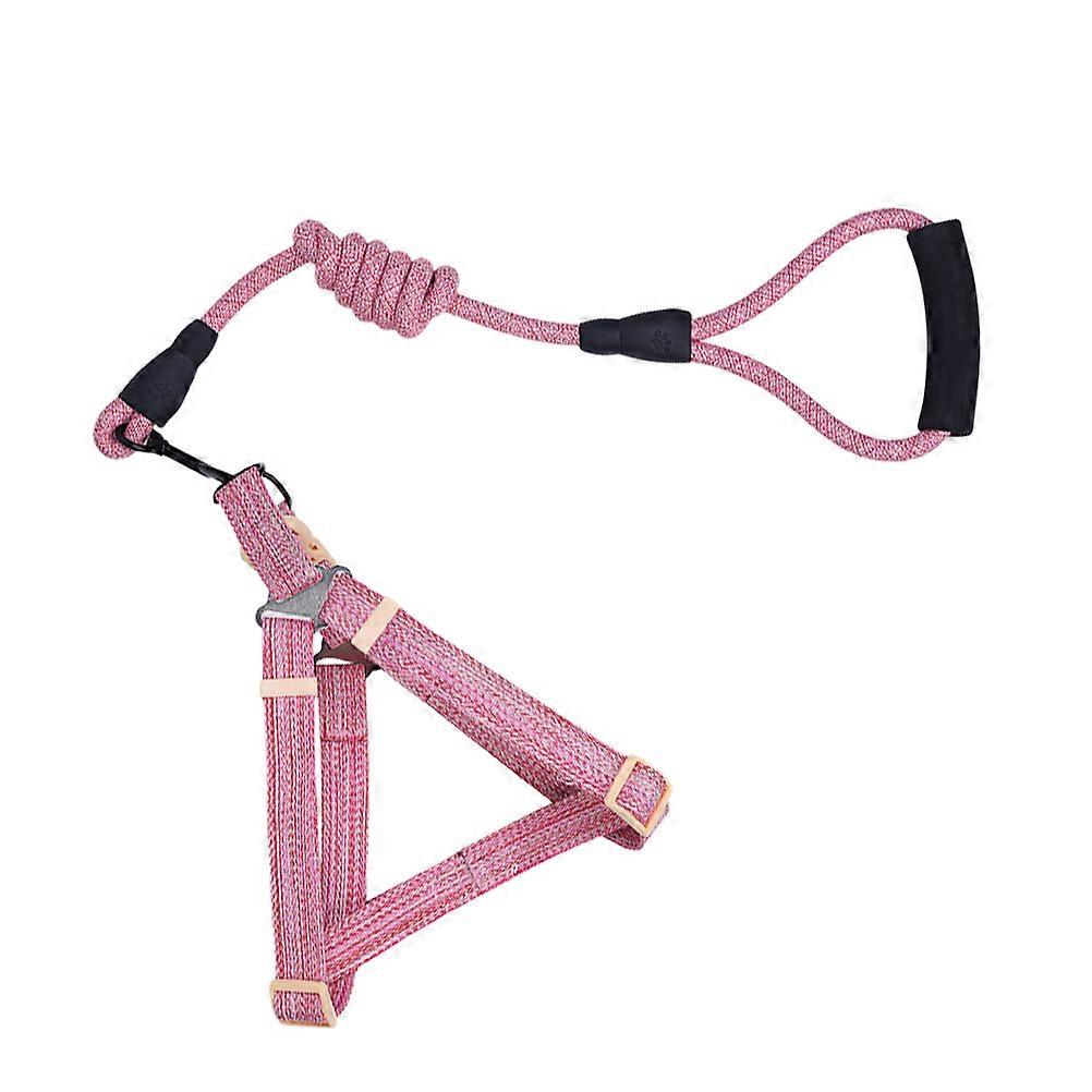 Dog Hauling Cable Pet Pulling Rope for Outdoor Use Pink