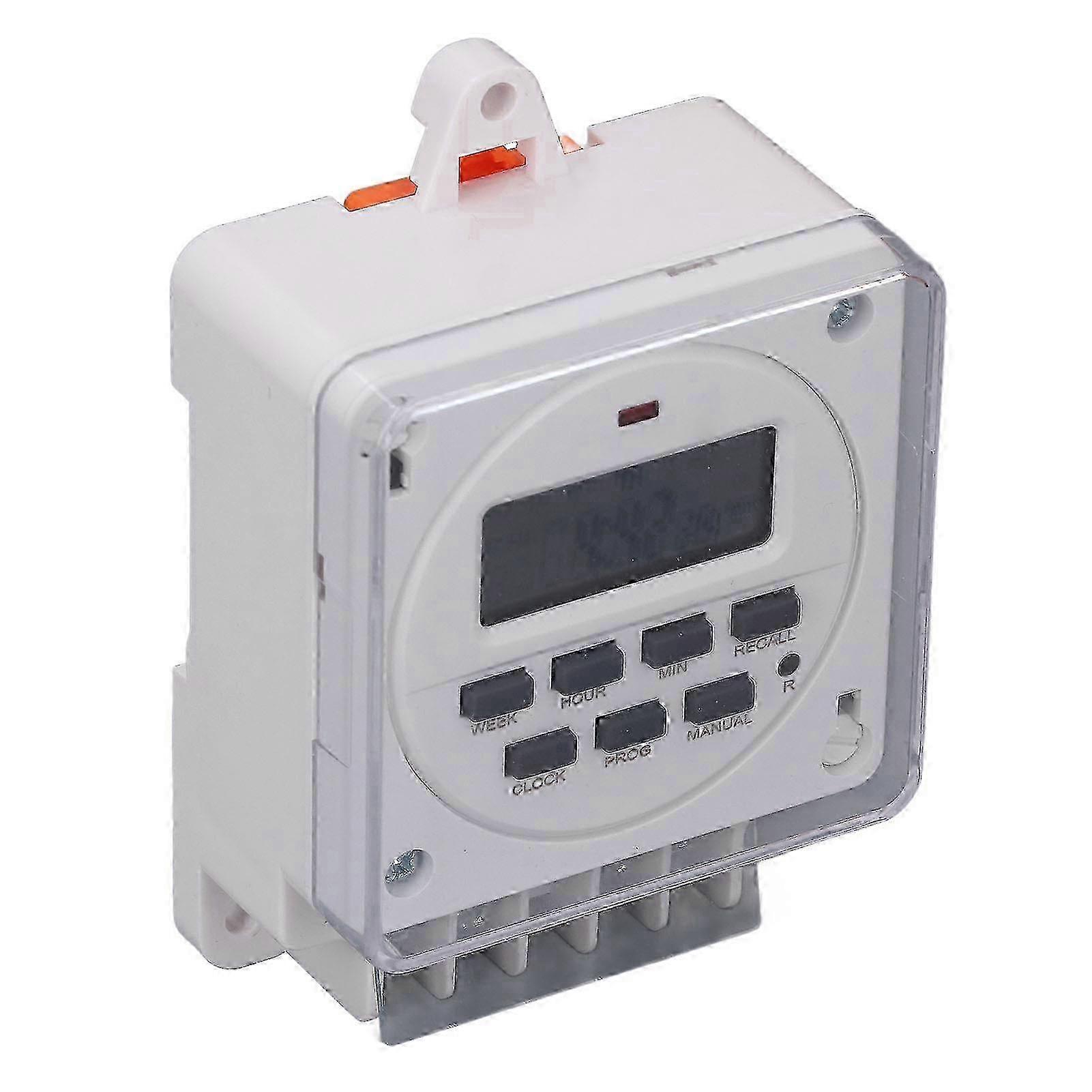 2025 Digital Timer Switch 7 Day Programmable 8 On Off Settings Per Day High Accuracy Time Control Switch DC12V 16A