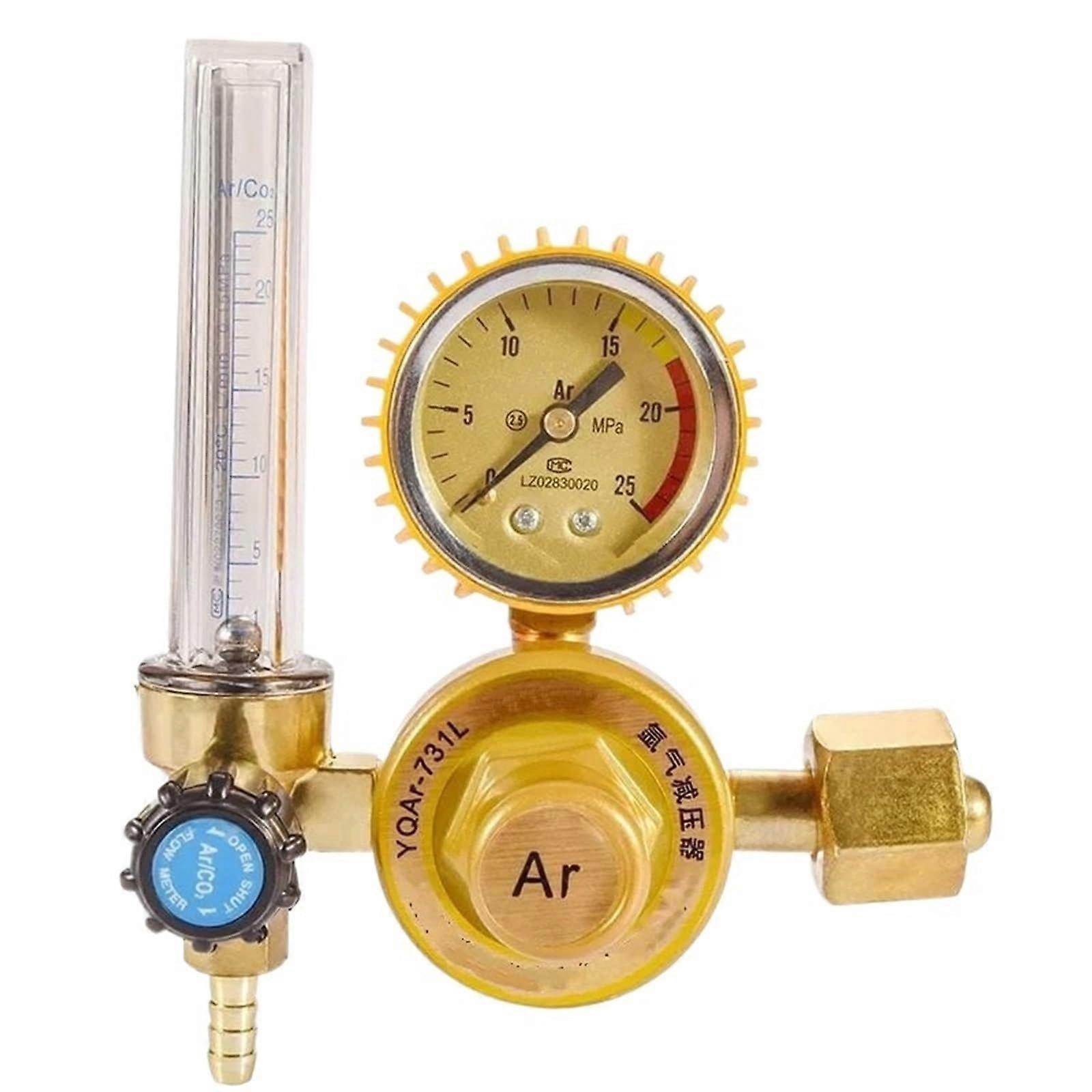 Argon Pressure Regulator with Flowmeter and Gauge, Energy Saving Welding Gas Control Valve
